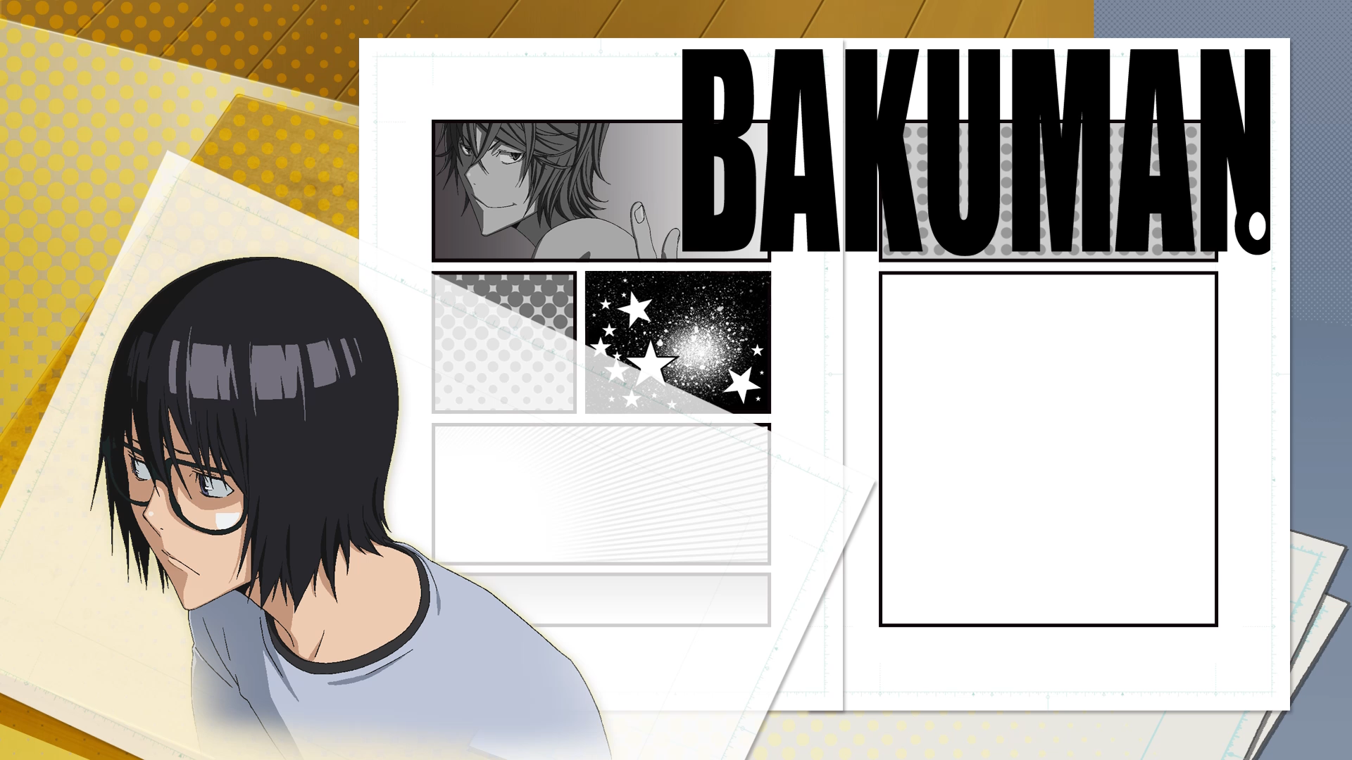 Bakuman anime manga panels HD Wallpaper