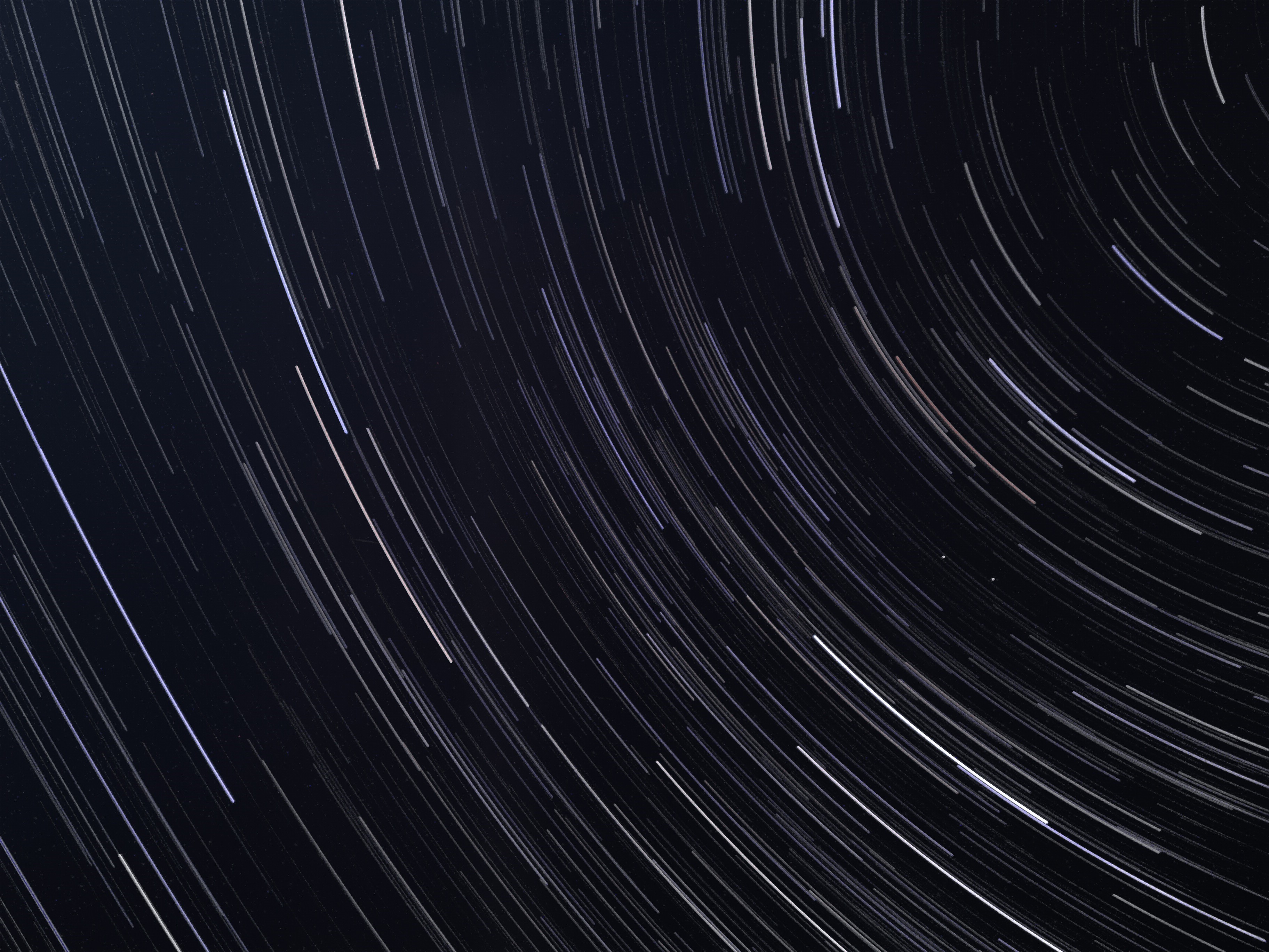 Star trails in the night sky over Italy HD Wallpaper