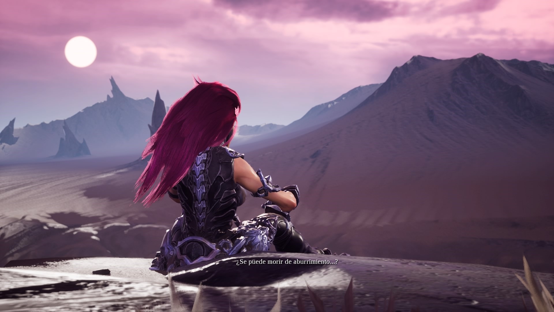 Fury from Darksiders 3 sitting on a rock HD Wallpaper