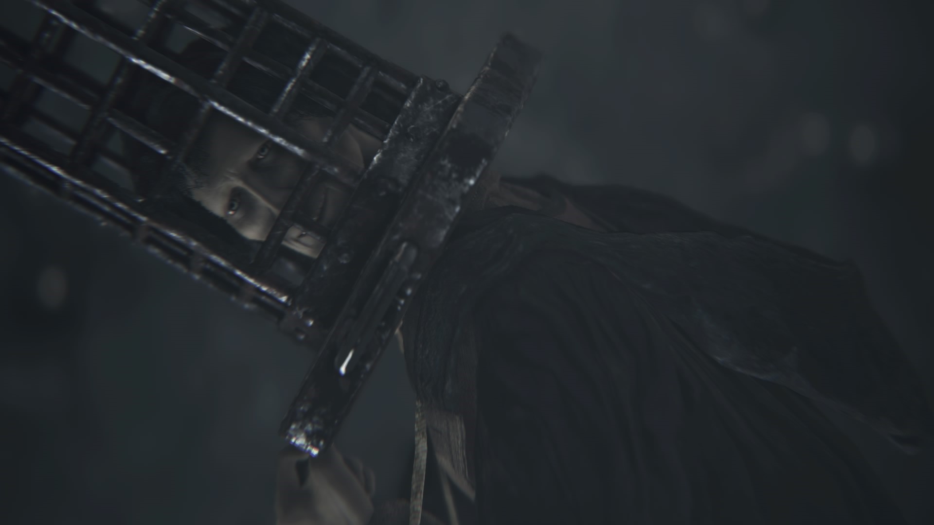 Man trapped in a cage in Bloodborne HD Wallpaper