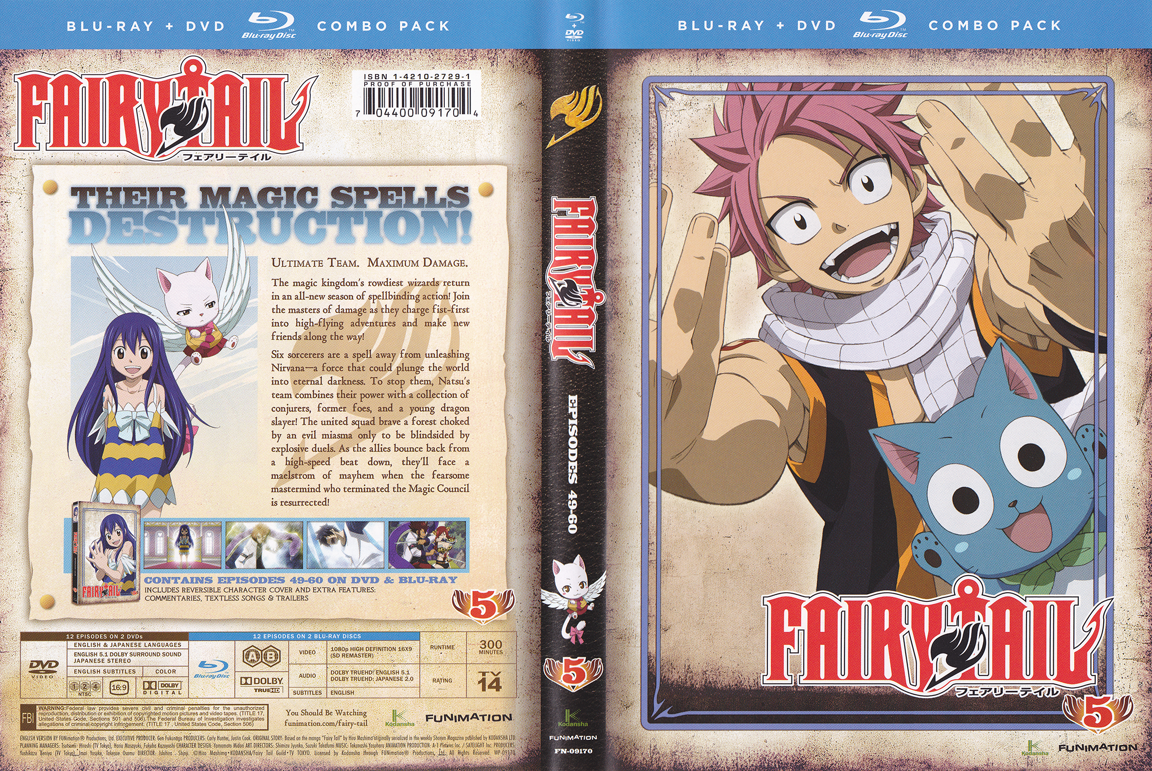 Fairy Tail: Collection 5 Blu-ray + DVD Combo Pack HD Wallpaper