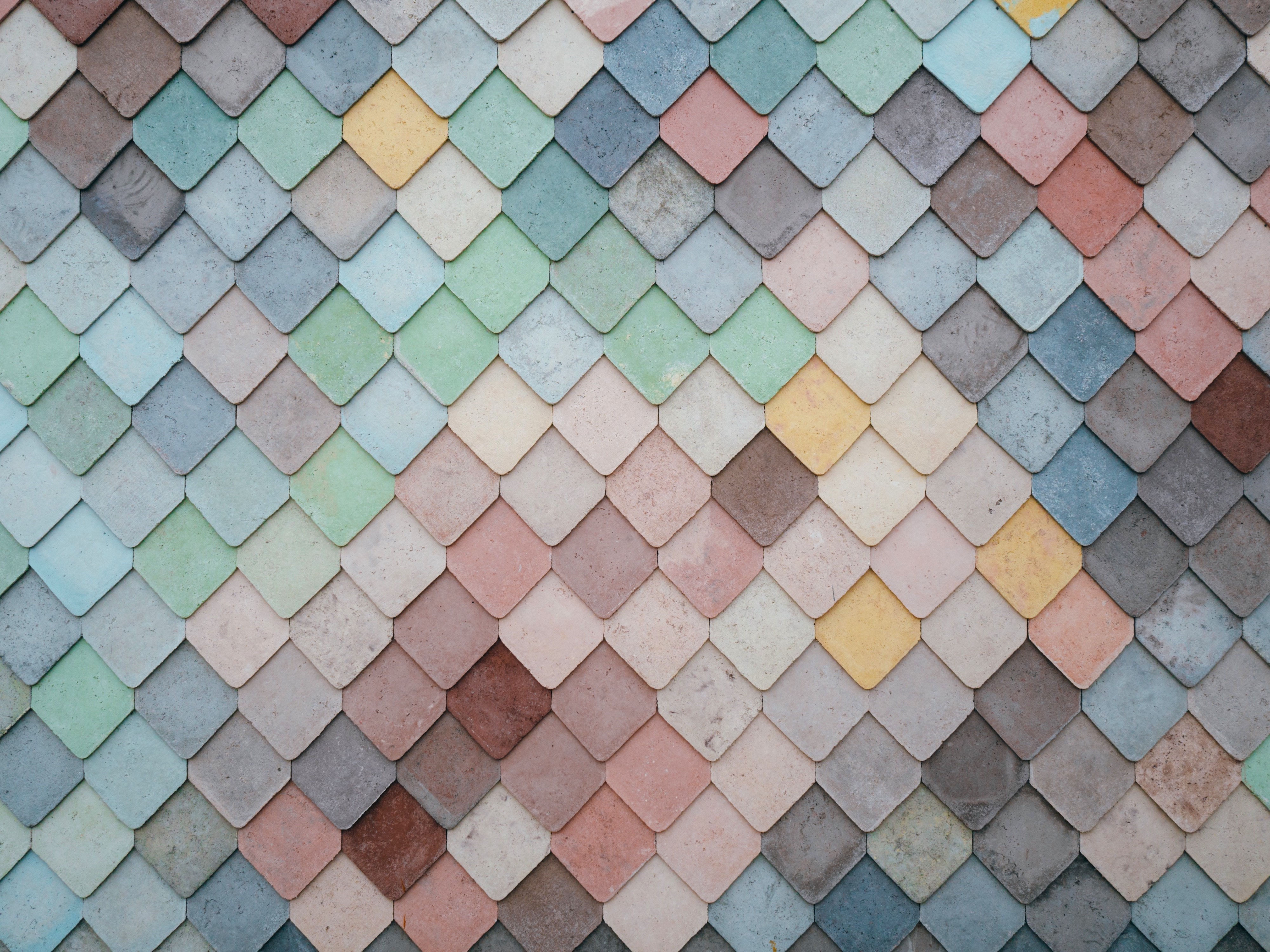 Colorful diamond pattern texture HD Wallpaper
