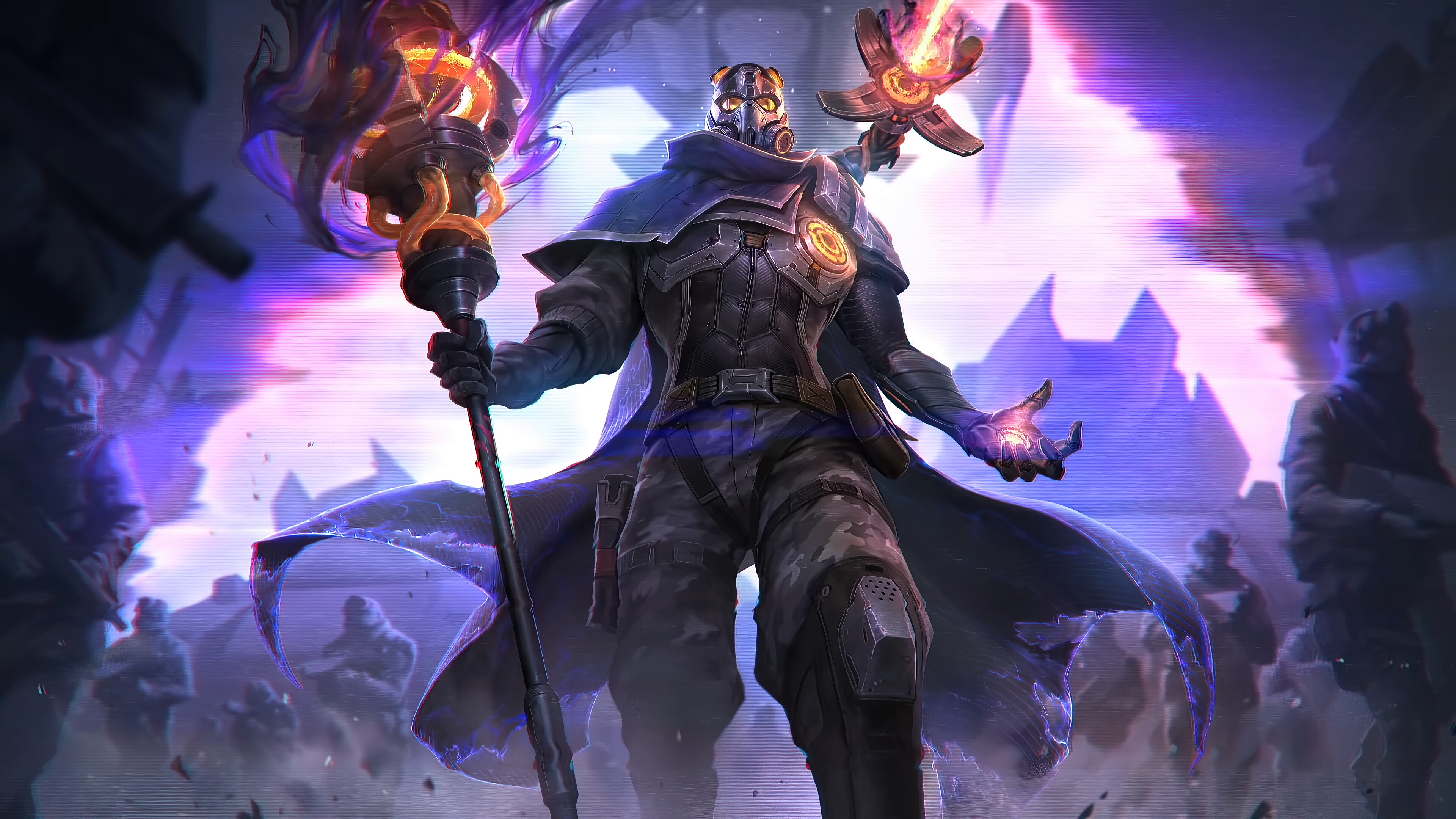 Viktor from League of Legends with a staff HD Wallpaper