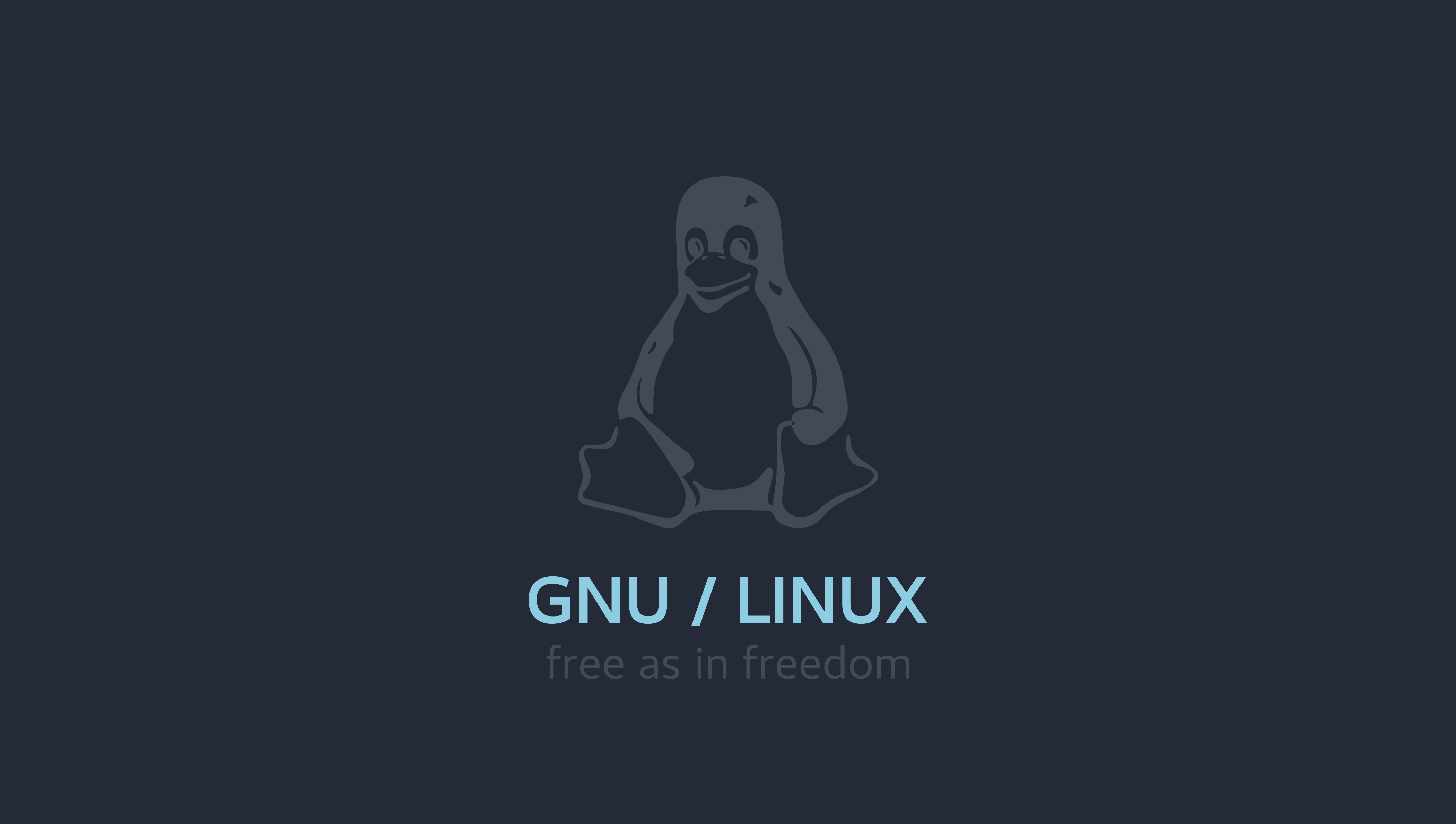 GNU / Linux free as in freedom HD Wallpaper
