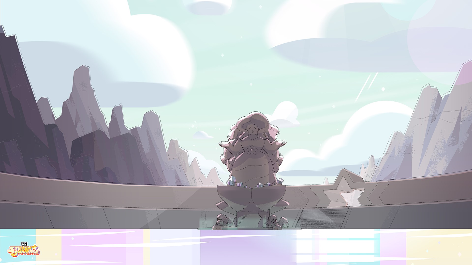 Rose Quartz statue from Steven Universe HD Wallpaper