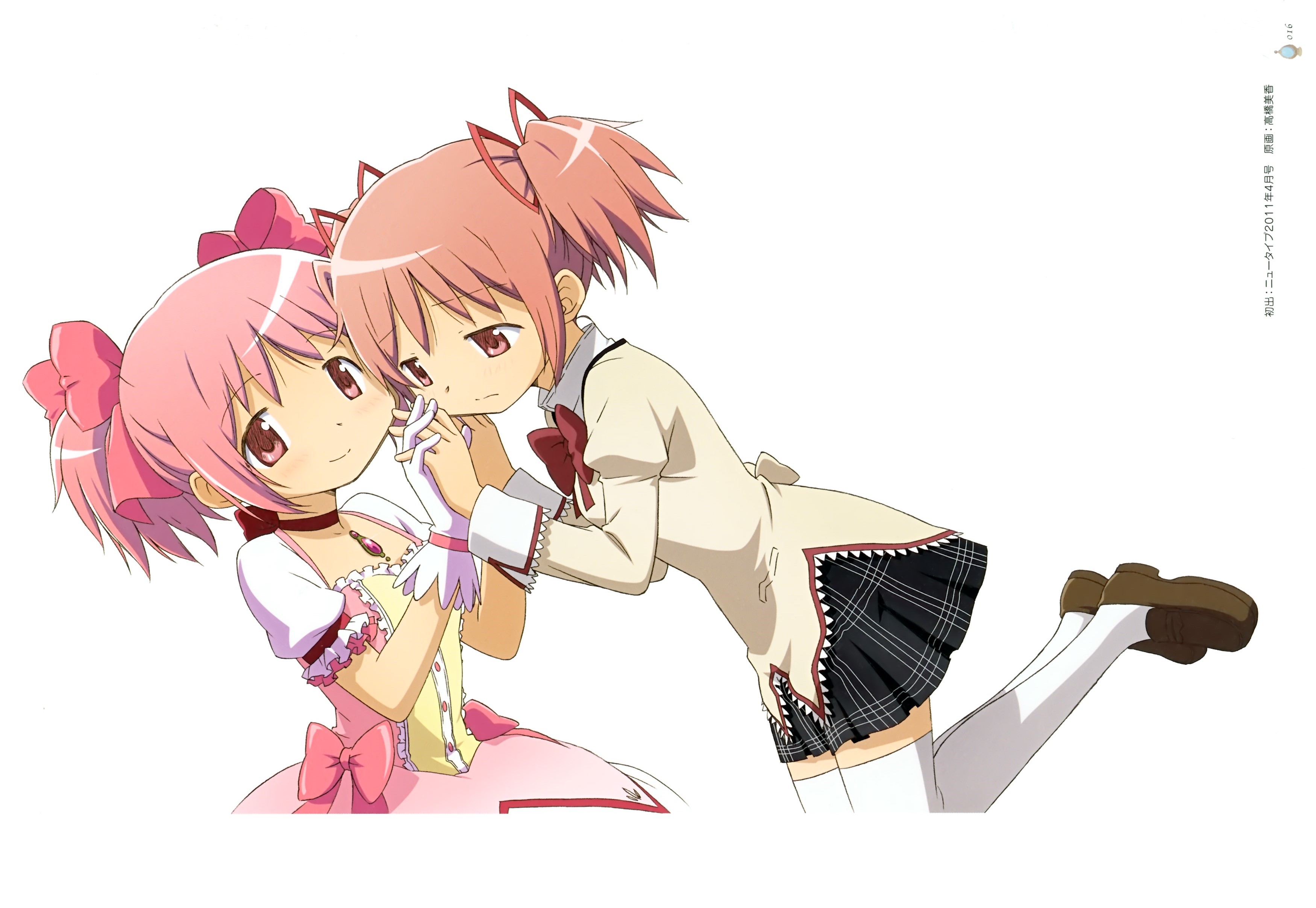 Madoka Kaname and Homura Akemi from Puella Magi Madoka Magica HD Wallpaper
