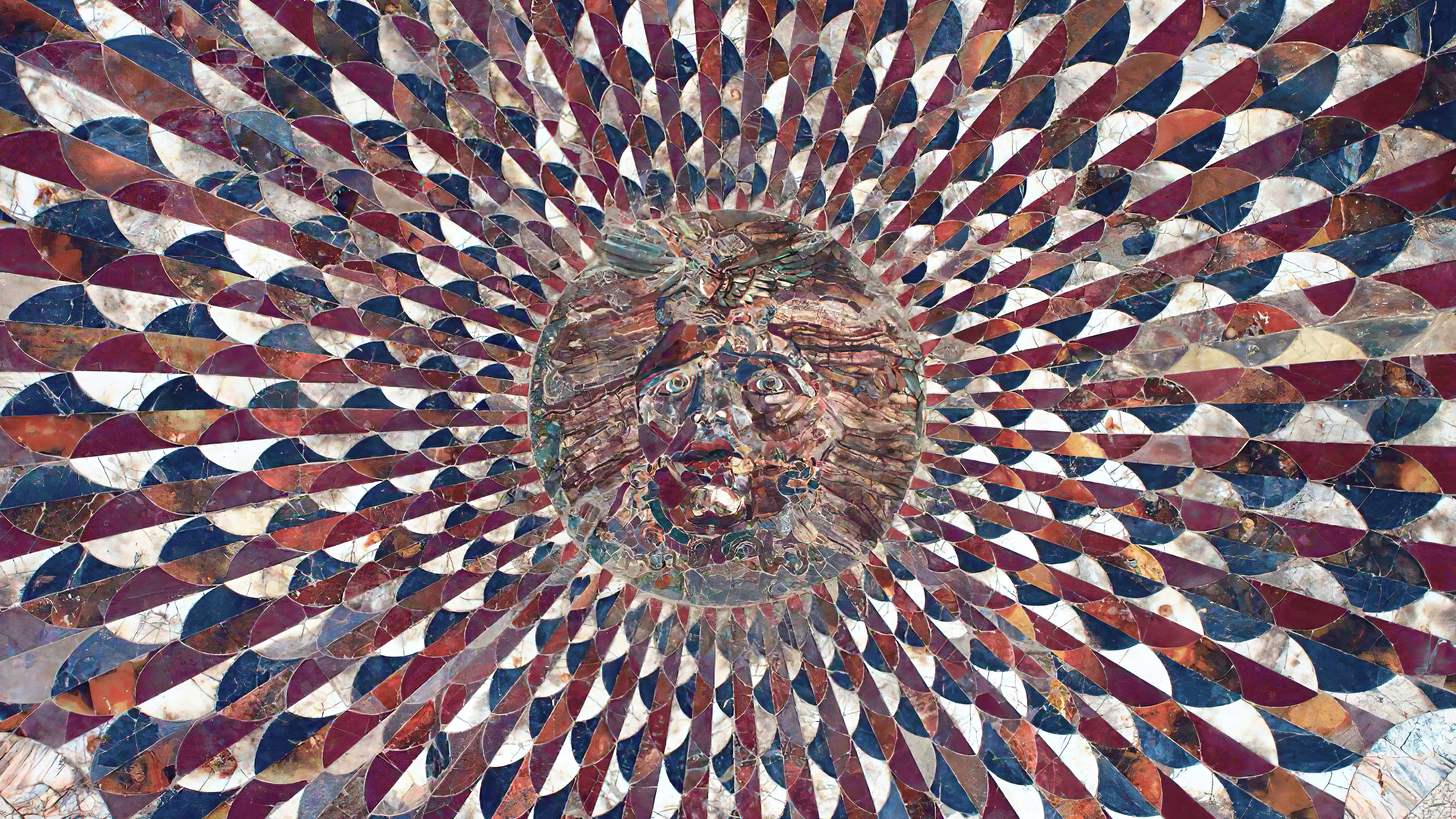 Mosaic of Medusa's head from Kibyra HD Wallpaper