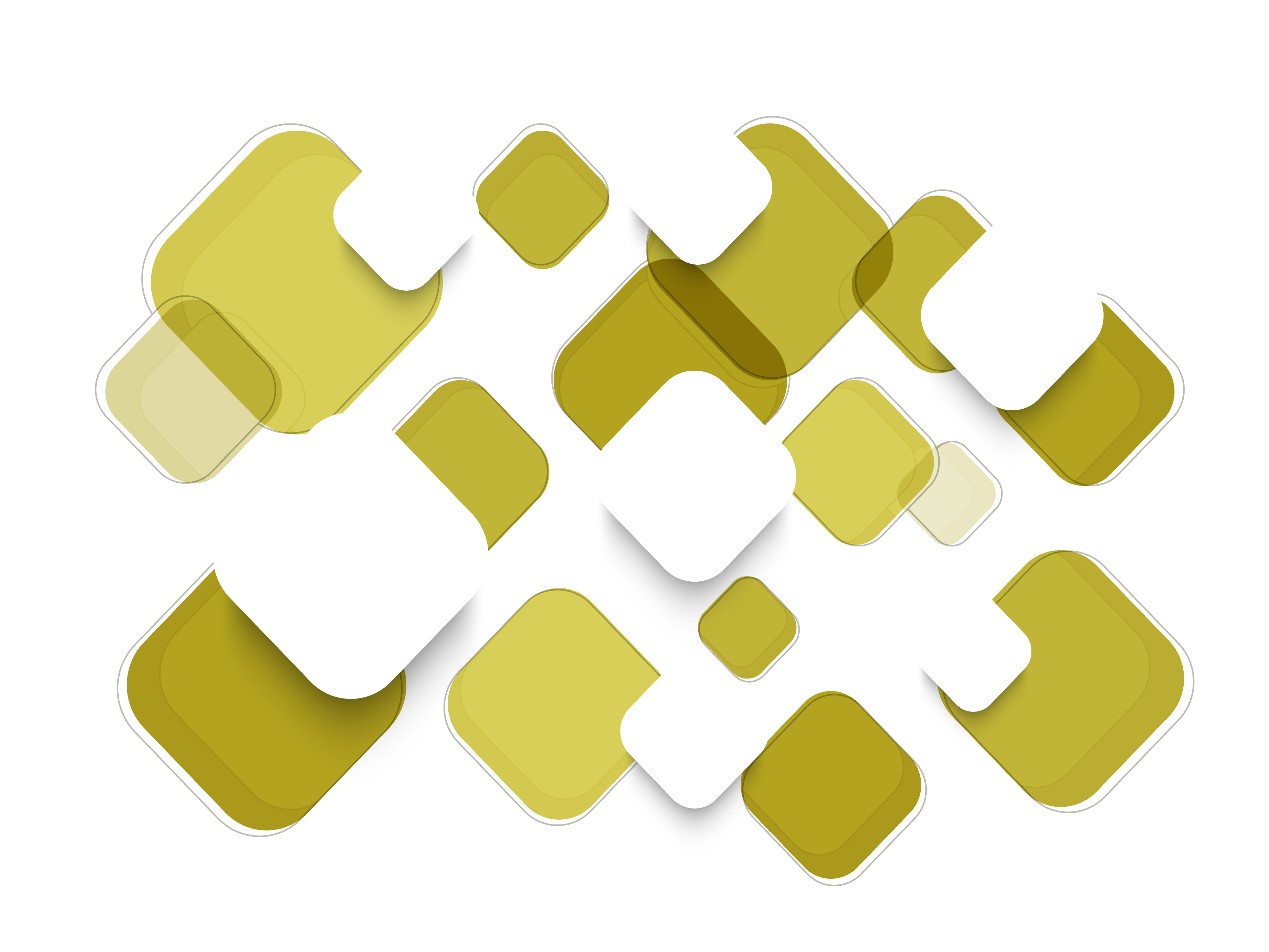 Abstract pattern of overlapping rounded squares HD Wallpaper