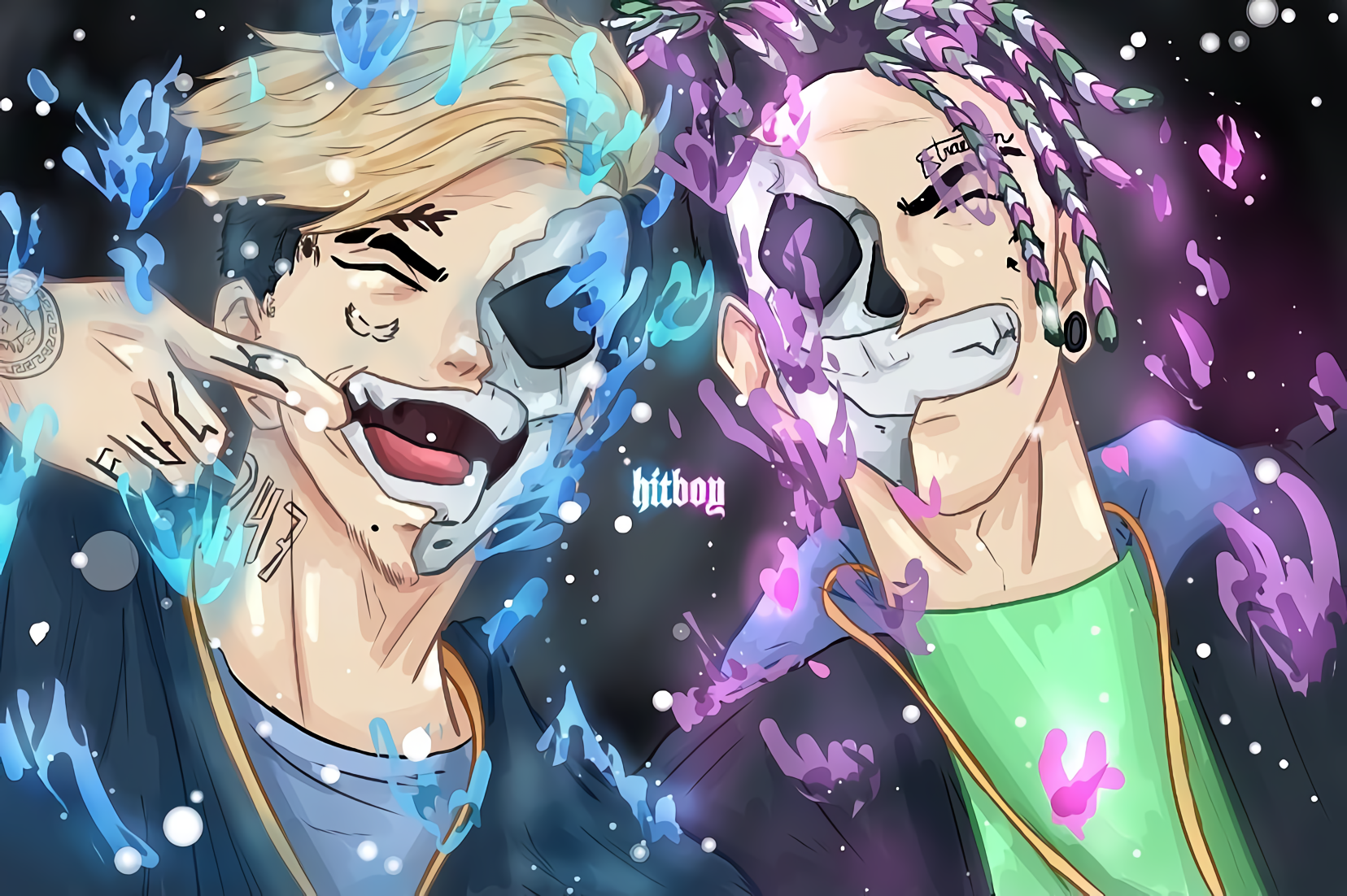Duki from Argentina anime style digital art HD Wallpaper
