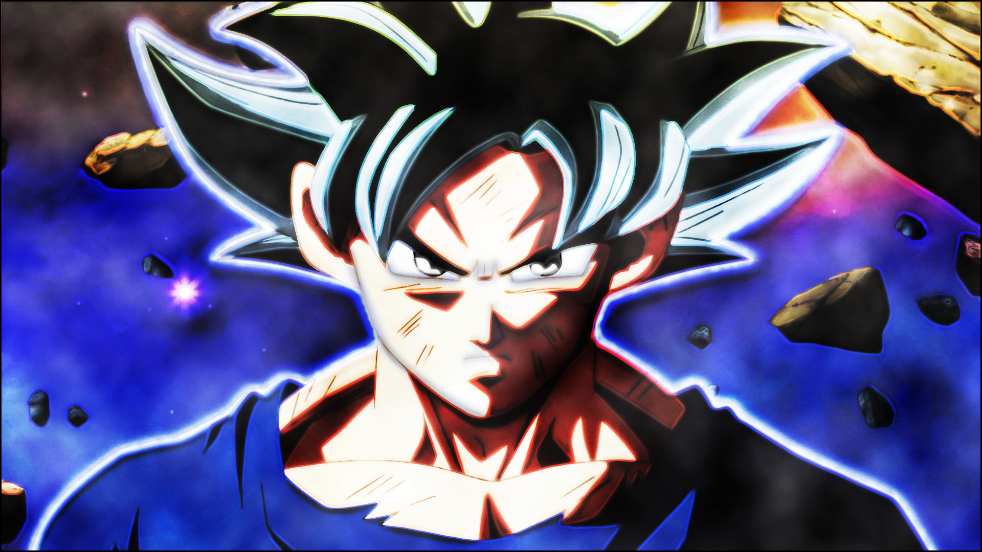 Son Goku from Dragon Ball Super in Ultra Instinct HD Wallpaper