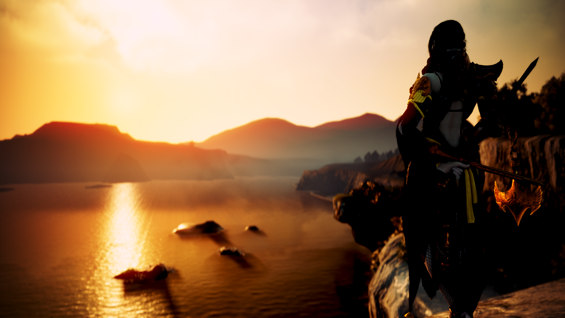 Lahn from Black Desert Online at sunset HD Wallpaper