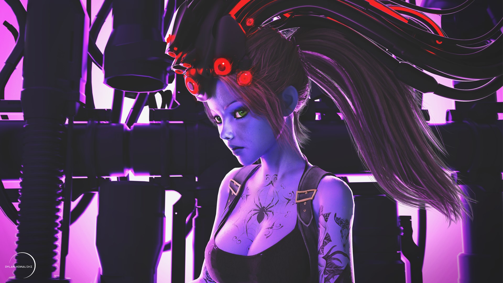 Widowmaker from Overwatch by Dylan Kowalski HD Wallpaper