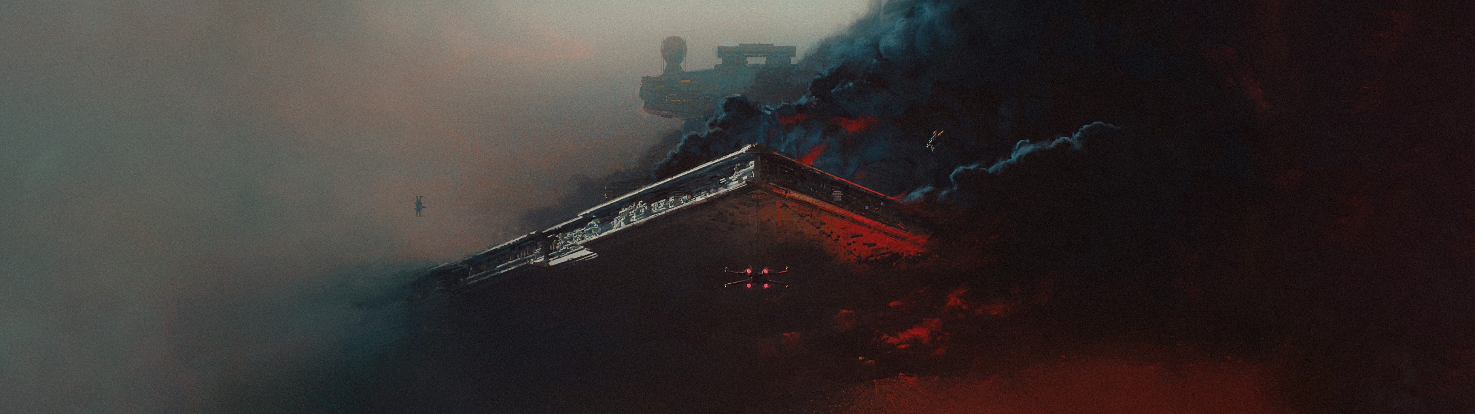 Star Wars Star Destroyer artwork HD Wallpaper