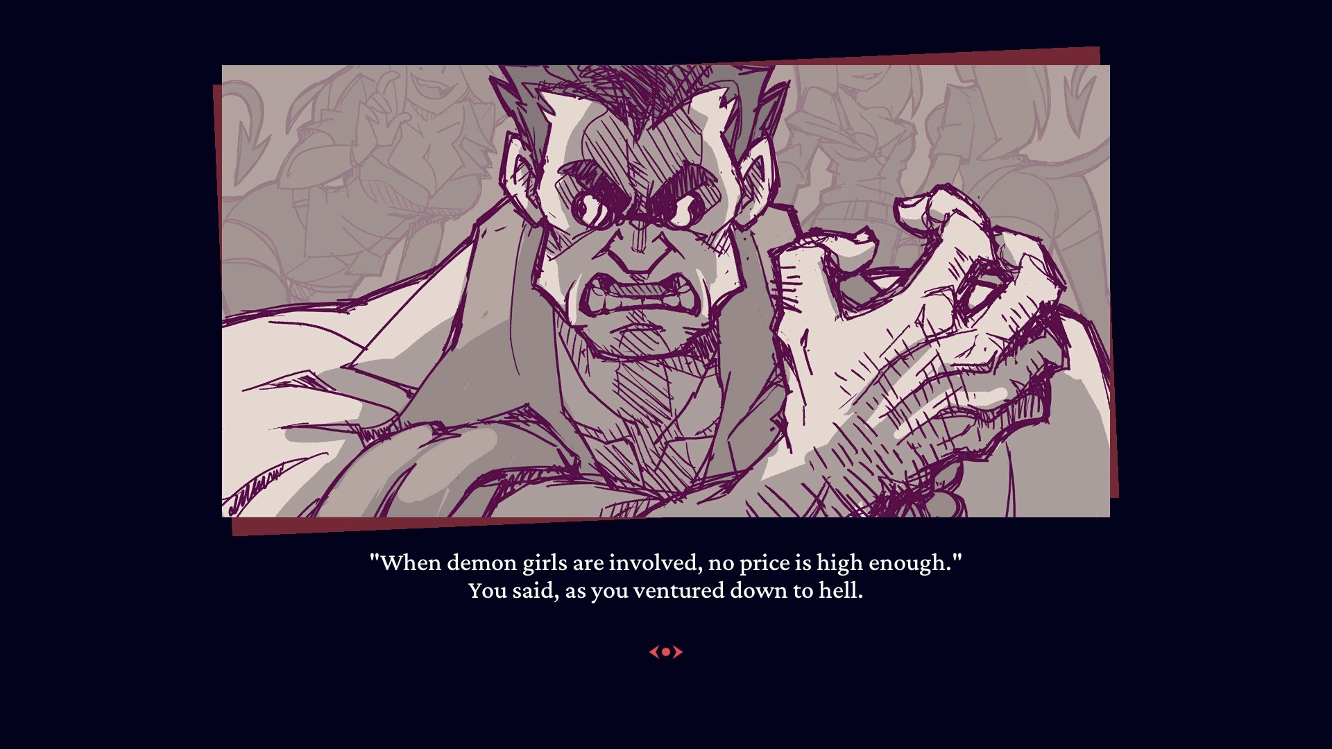 Helltaker: Man speaking about demon girls in hell HD Wallpaper