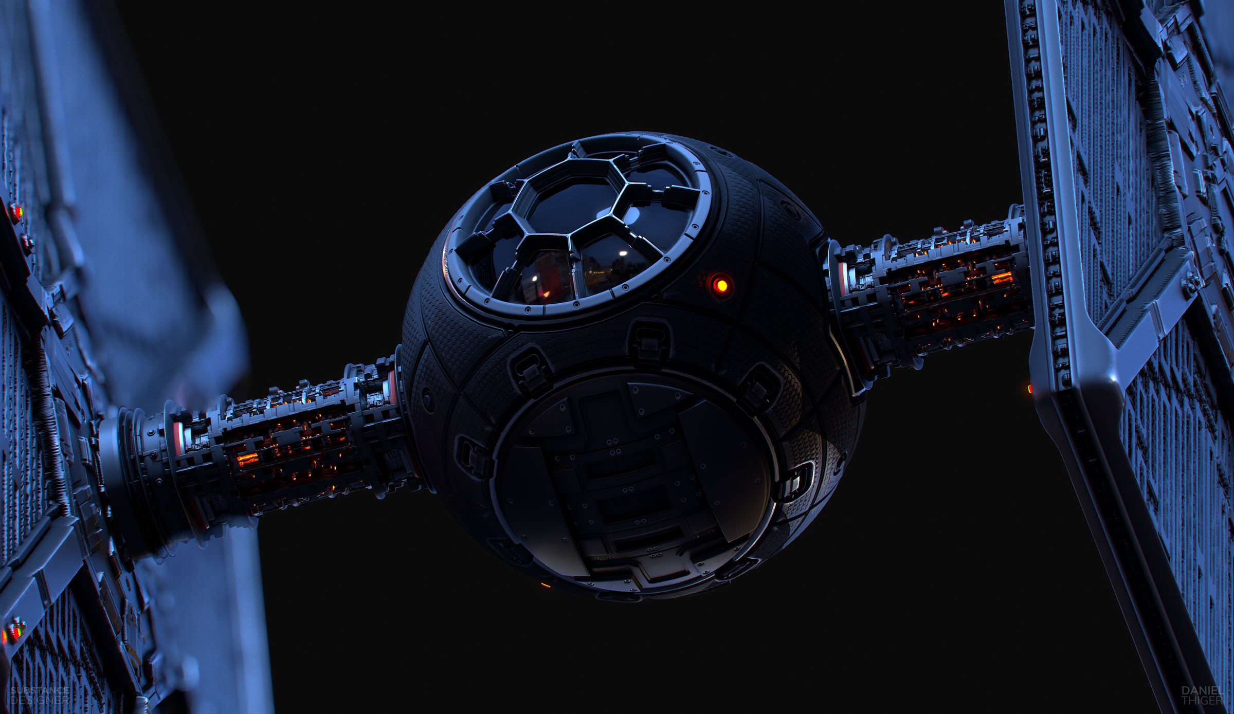 Star Wars TIE Fighter in space HD Wallpaper