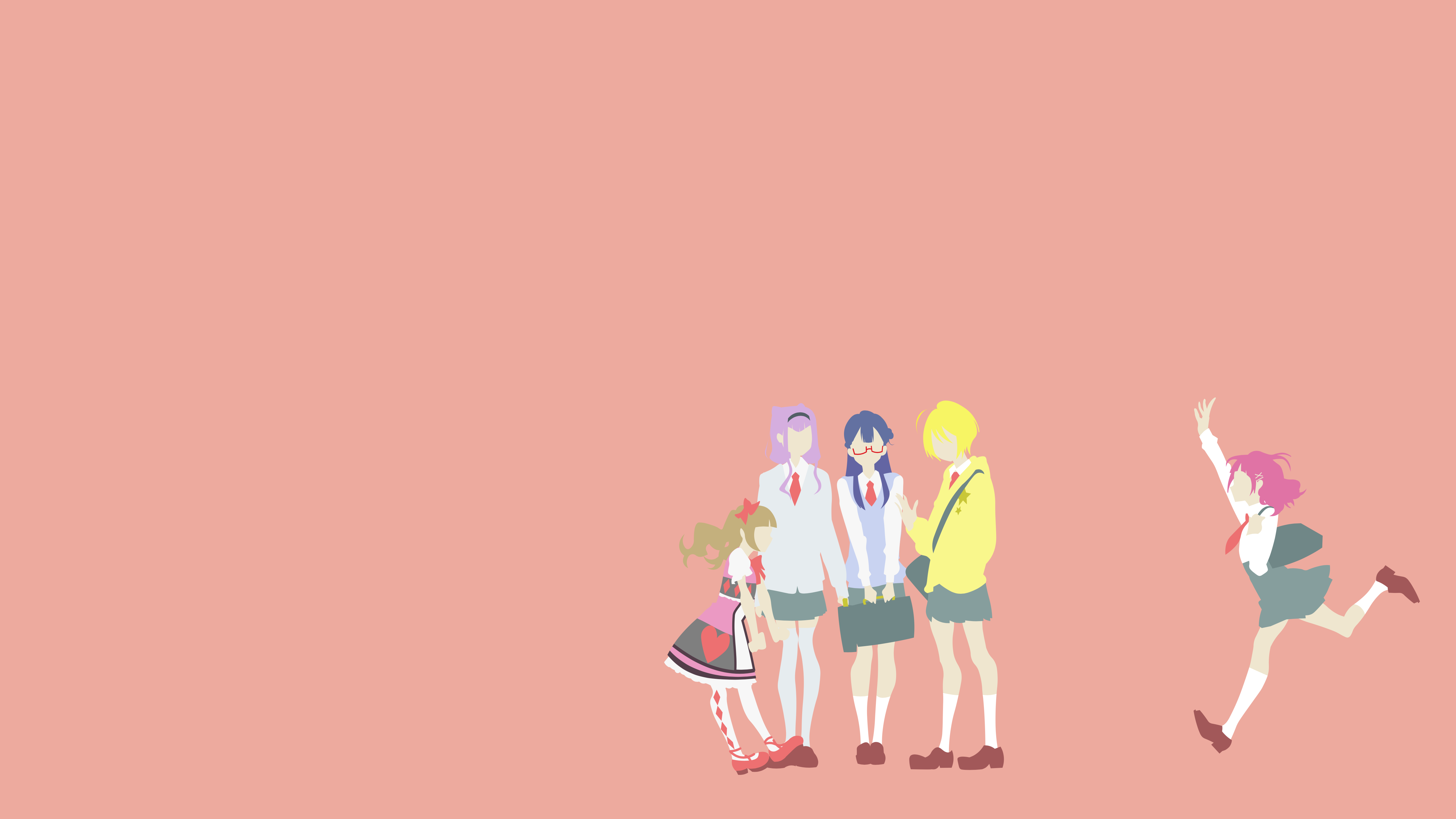4K, HUGtto! Precure characters HD Wallpaper