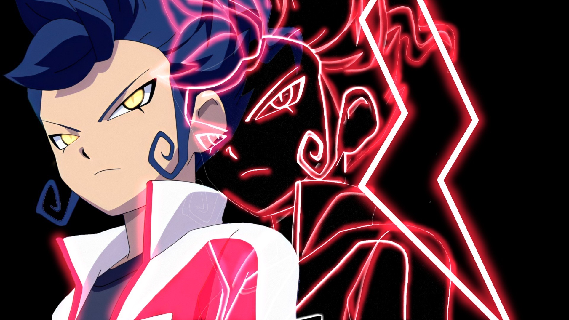 Shindou Takuto from Inazuma Eleven with Neon Aura HD Wallpaper