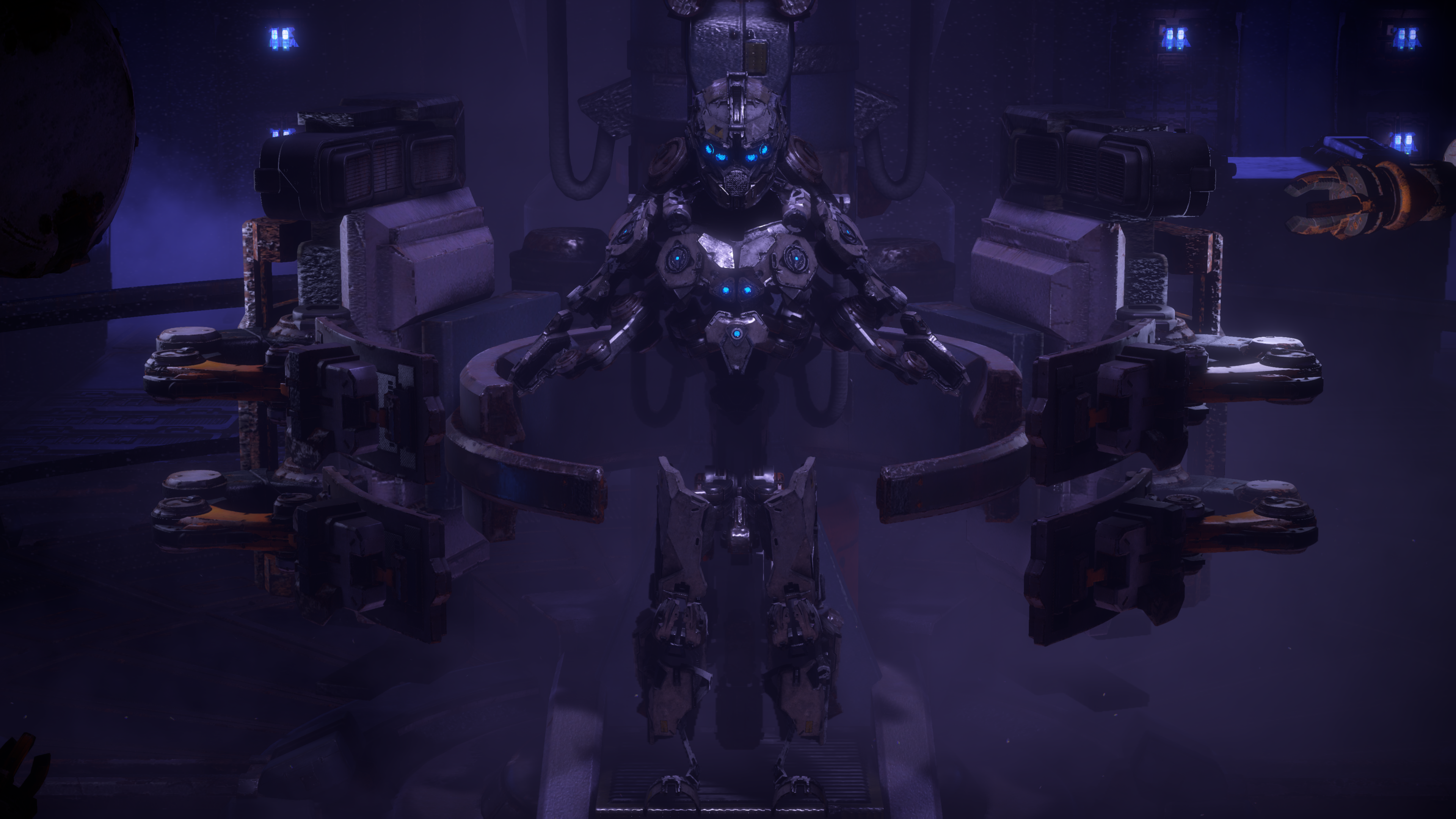 4K Exoskeleton in bunker from Horizon Zero Dawn HD Wallpaper