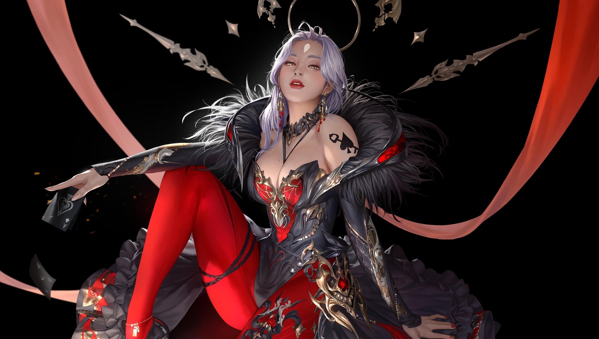 TaeKwon Kim fantasy artwork of a woman HD Wallpaper
