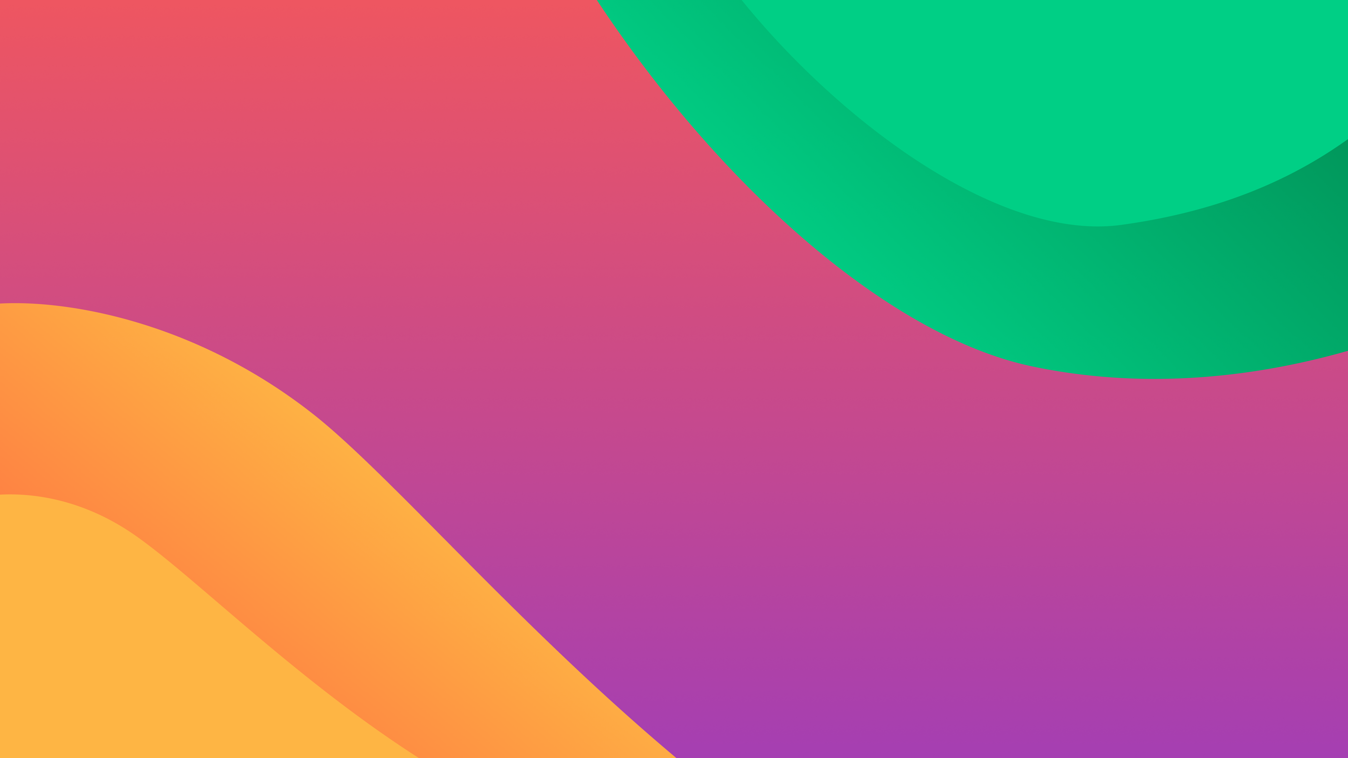 Colorful abstract gradient waves HD Wallpaper