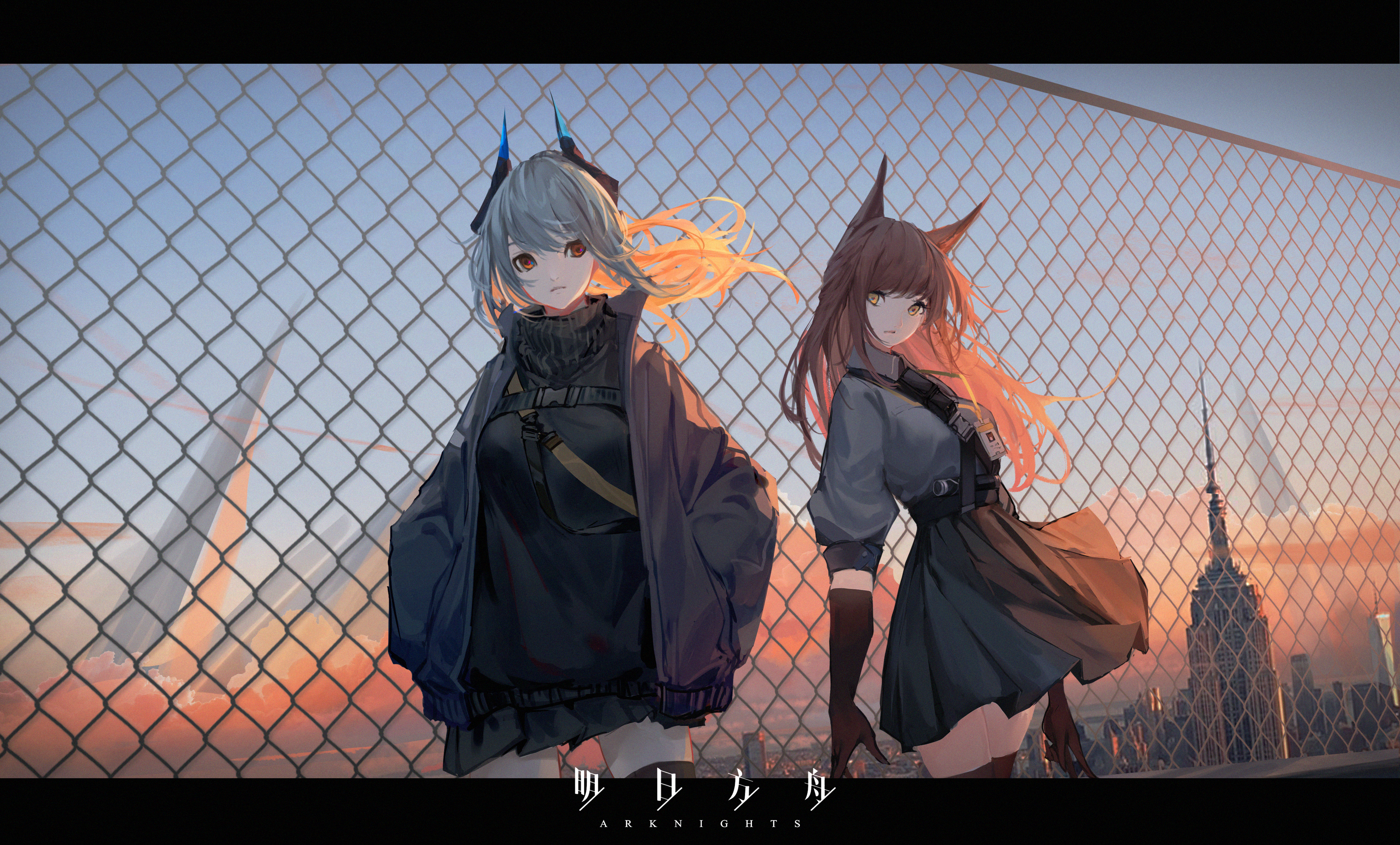 Franka and Liskarm from Arknights HD Wallpaper