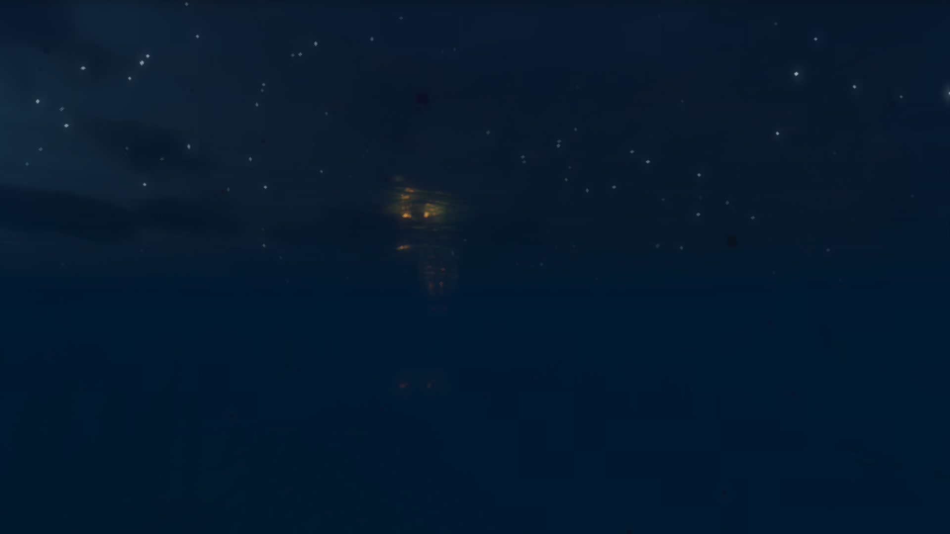 Minecraft screenshot of a ship at sea at night HD Wallpaper
