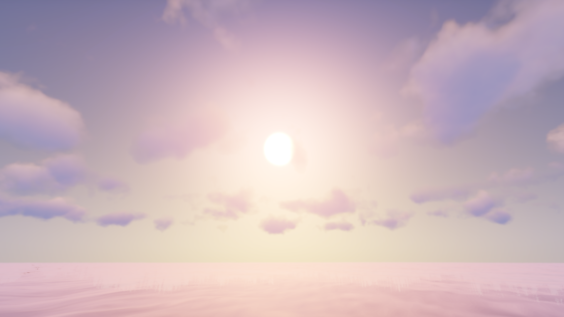 Minecraft video game art of a sunset over a pink landscape HD Wallpaper