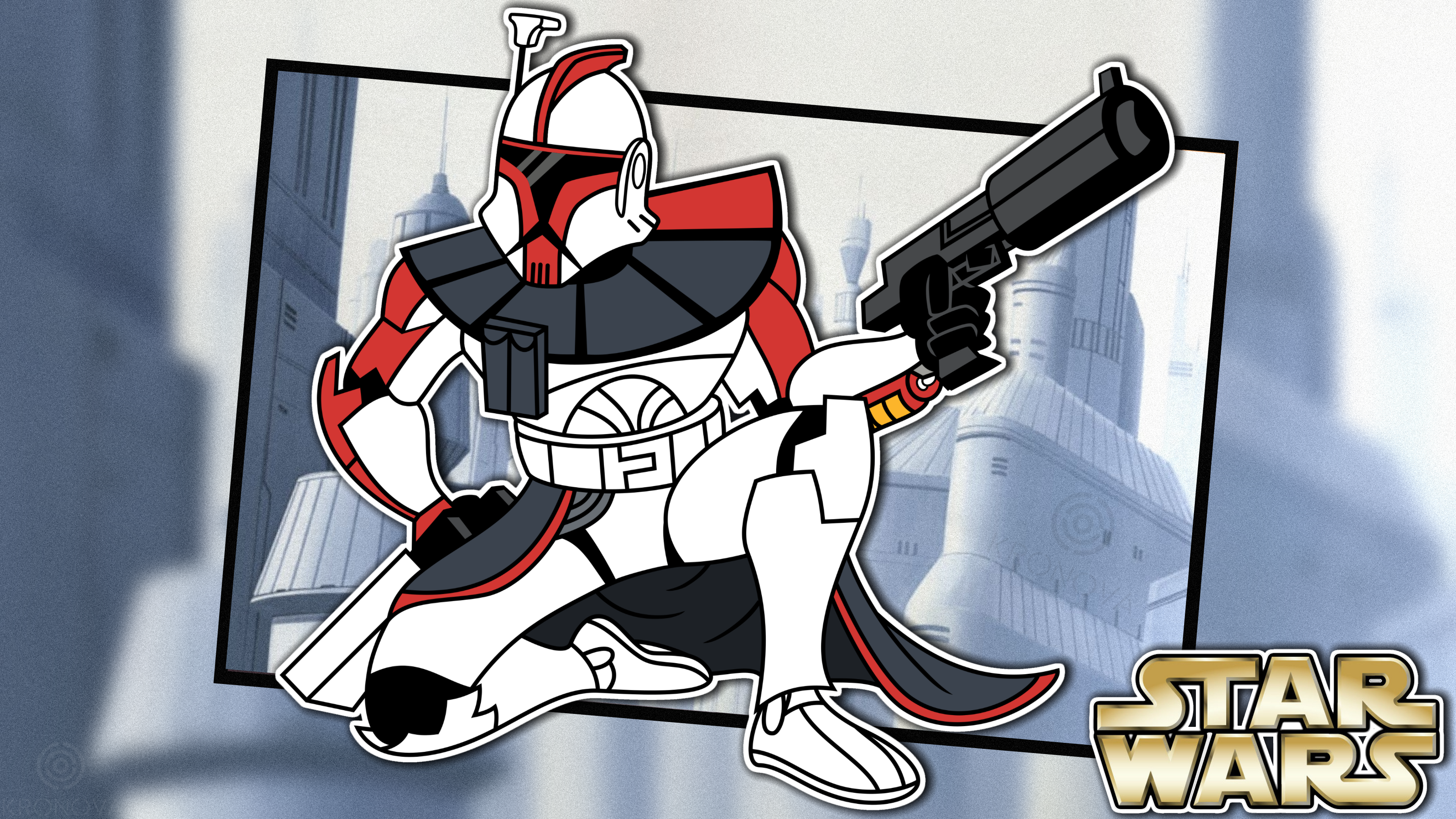 Clone Trooper Captain Rex from Star Wars: The Clone Wars HD Wallpaper