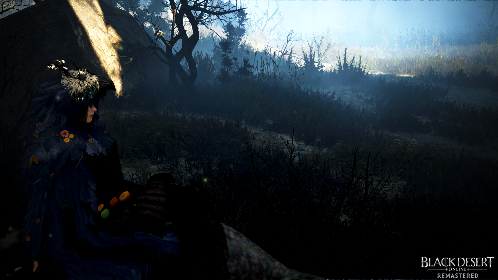 Character from Black Desert Online in a forest HD Wallpaper