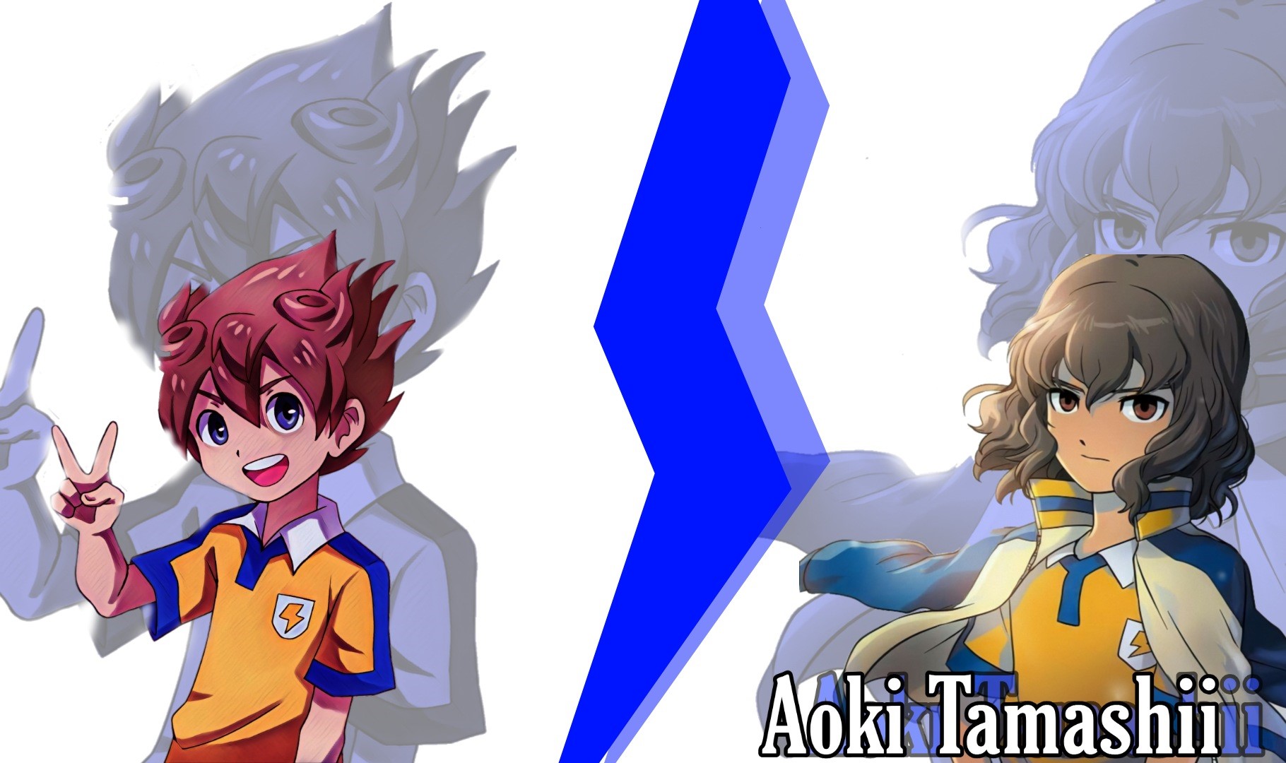 Two boys from Inazuma Eleven HD Wallpaper
