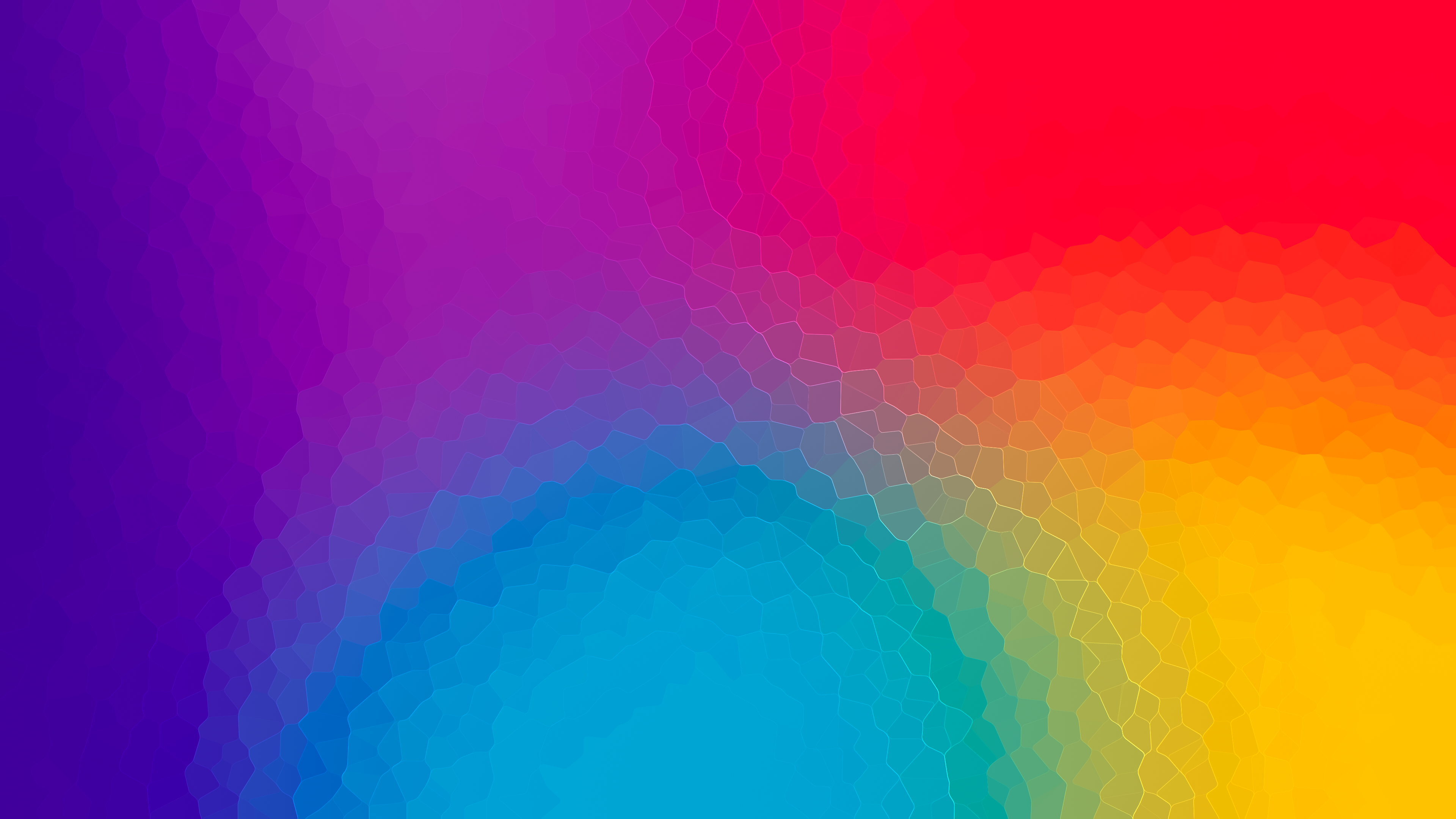 Abstract 4K Rainbow Crystal Artwork HD Wallpaper