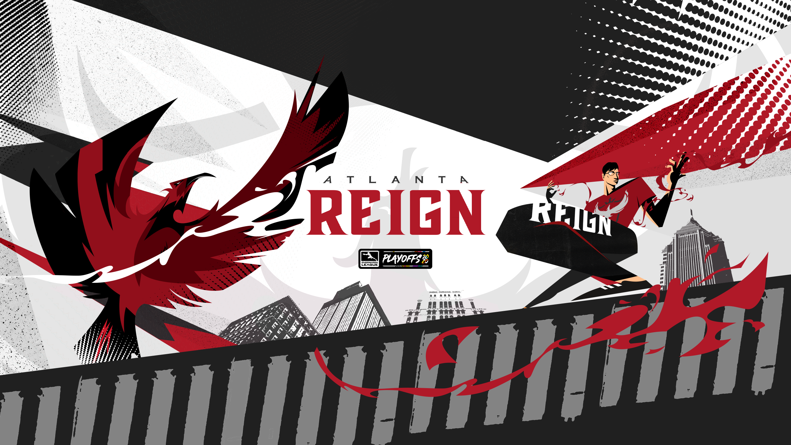 Atlanta Reign Overwatch League Playoffs HD Wallpaper