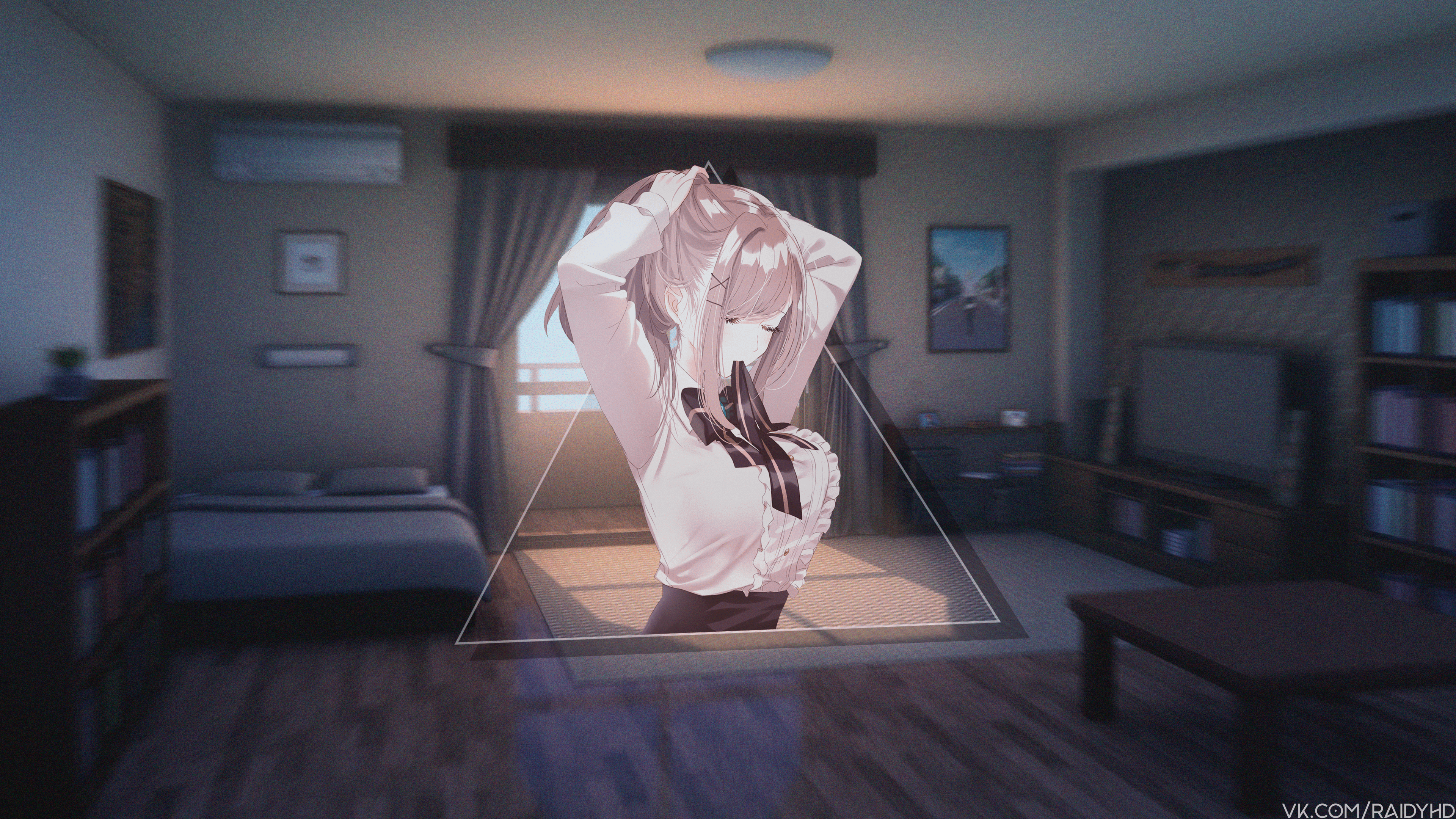 Suzuhara Lulu from Nijisanji in a room HD Wallpaper