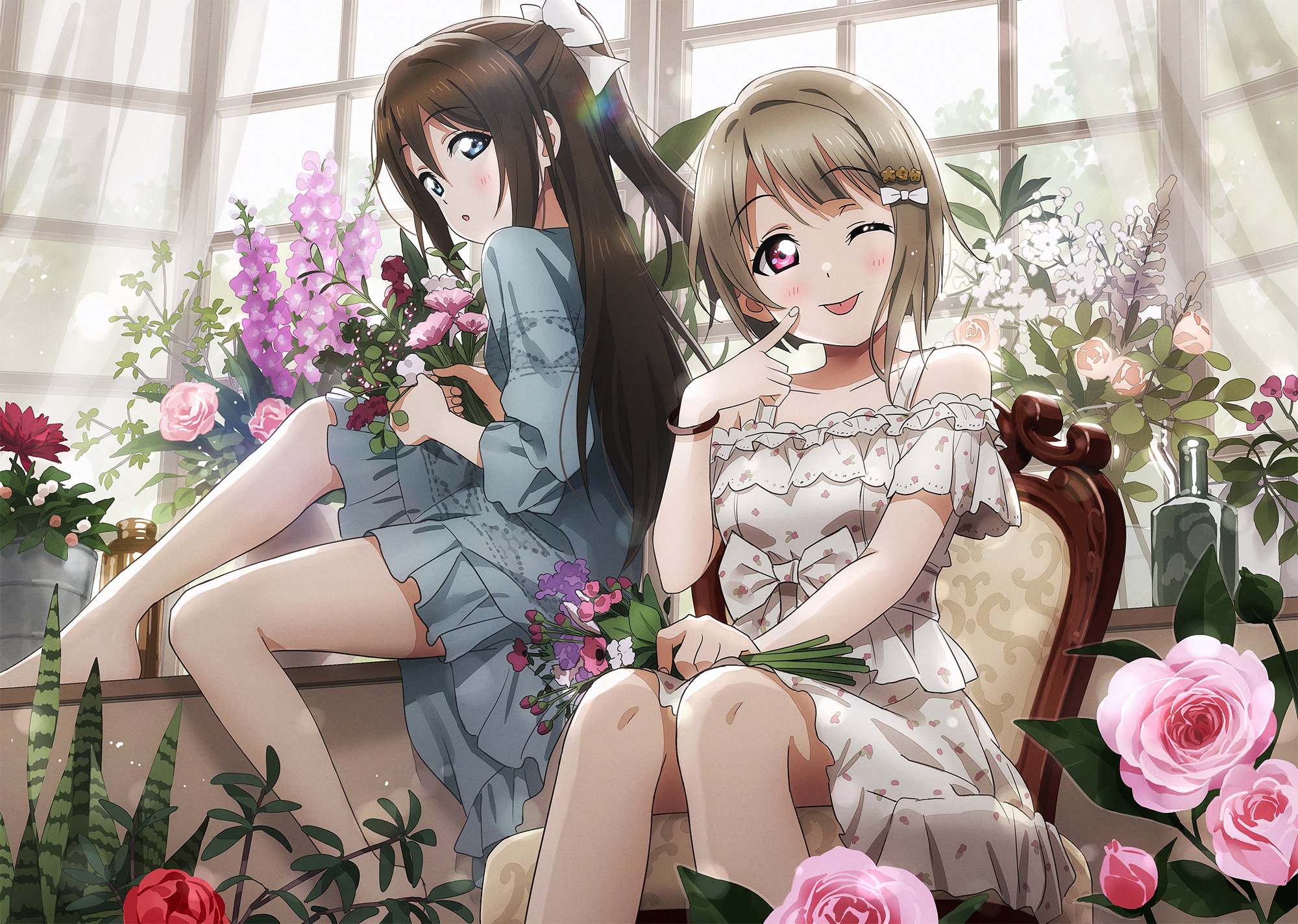 Shizuku Osaka and Kasumi Nakasu from Love Live! Nijigasaki High School Idol Club HD Wallpaper