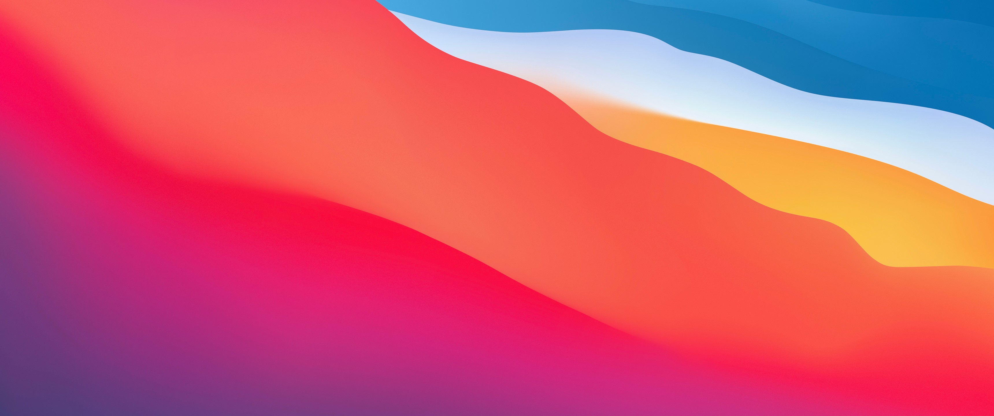 Abstract colorful gradient waves HD Wallpaper