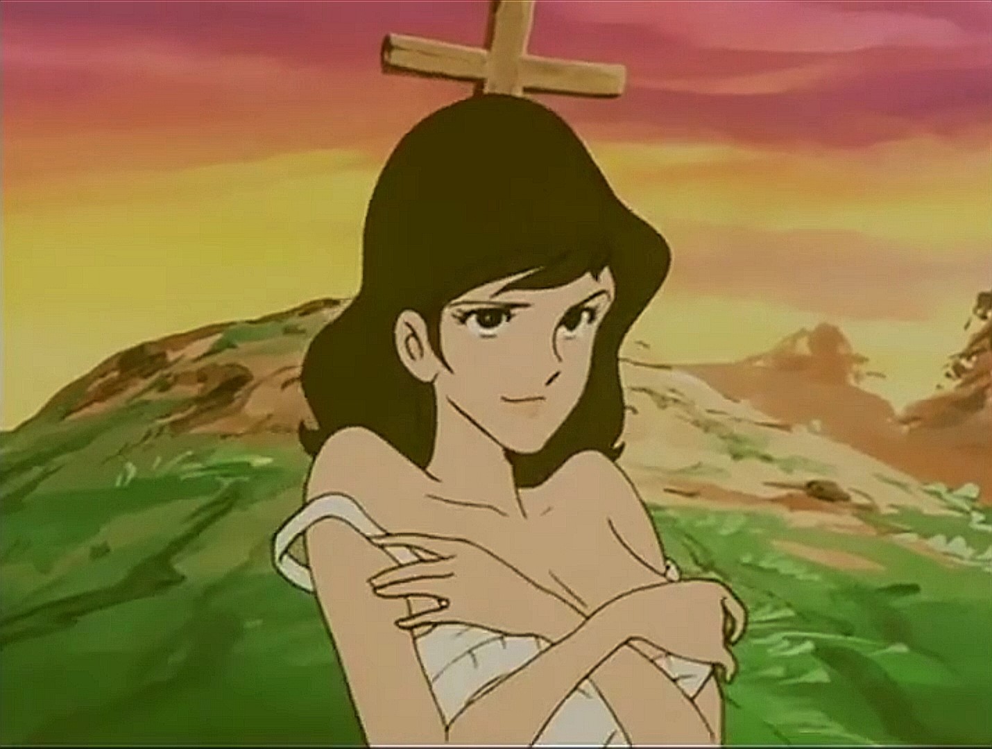 Mine Fujiko Character from Lupin III Anime HD Wallpaper