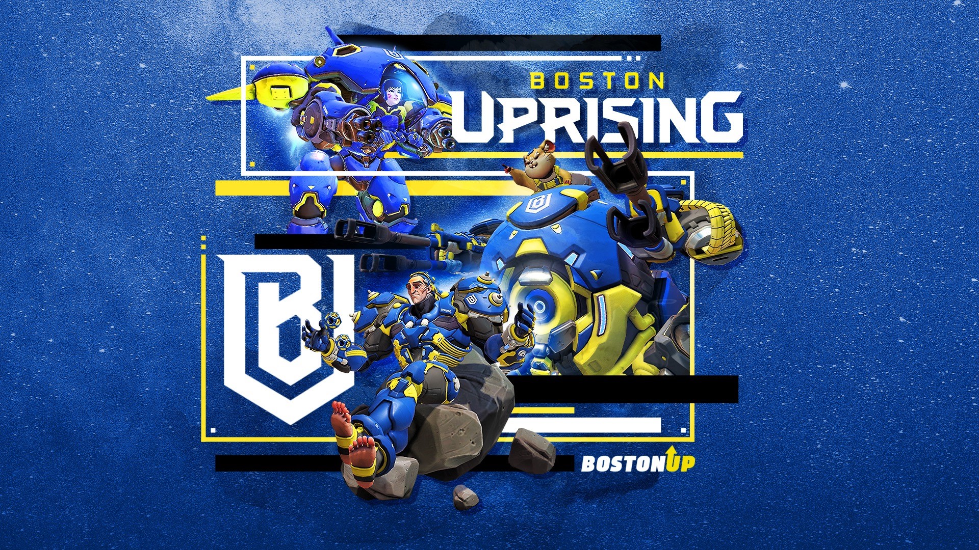 Boston Uprising Overwatch League characters HD Wallpaper