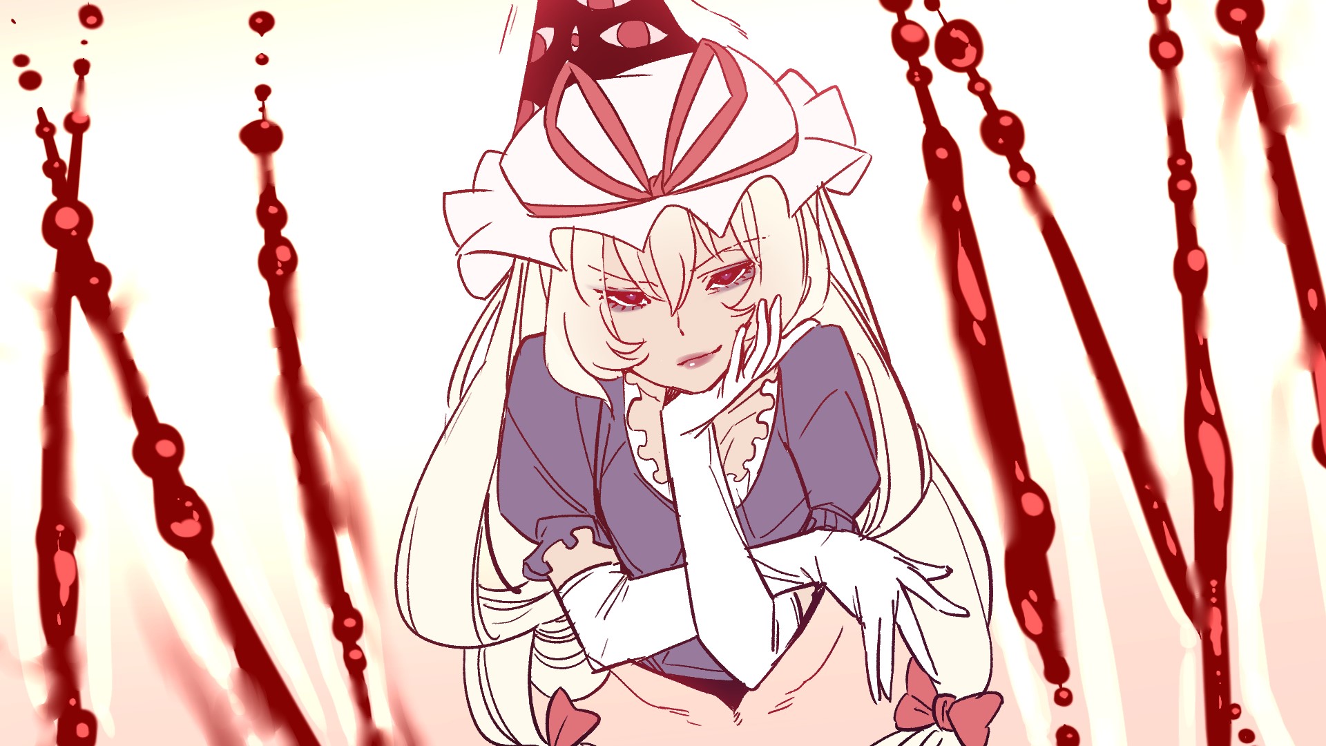 Yakumo Yukari from Touhou HD Wallpaper