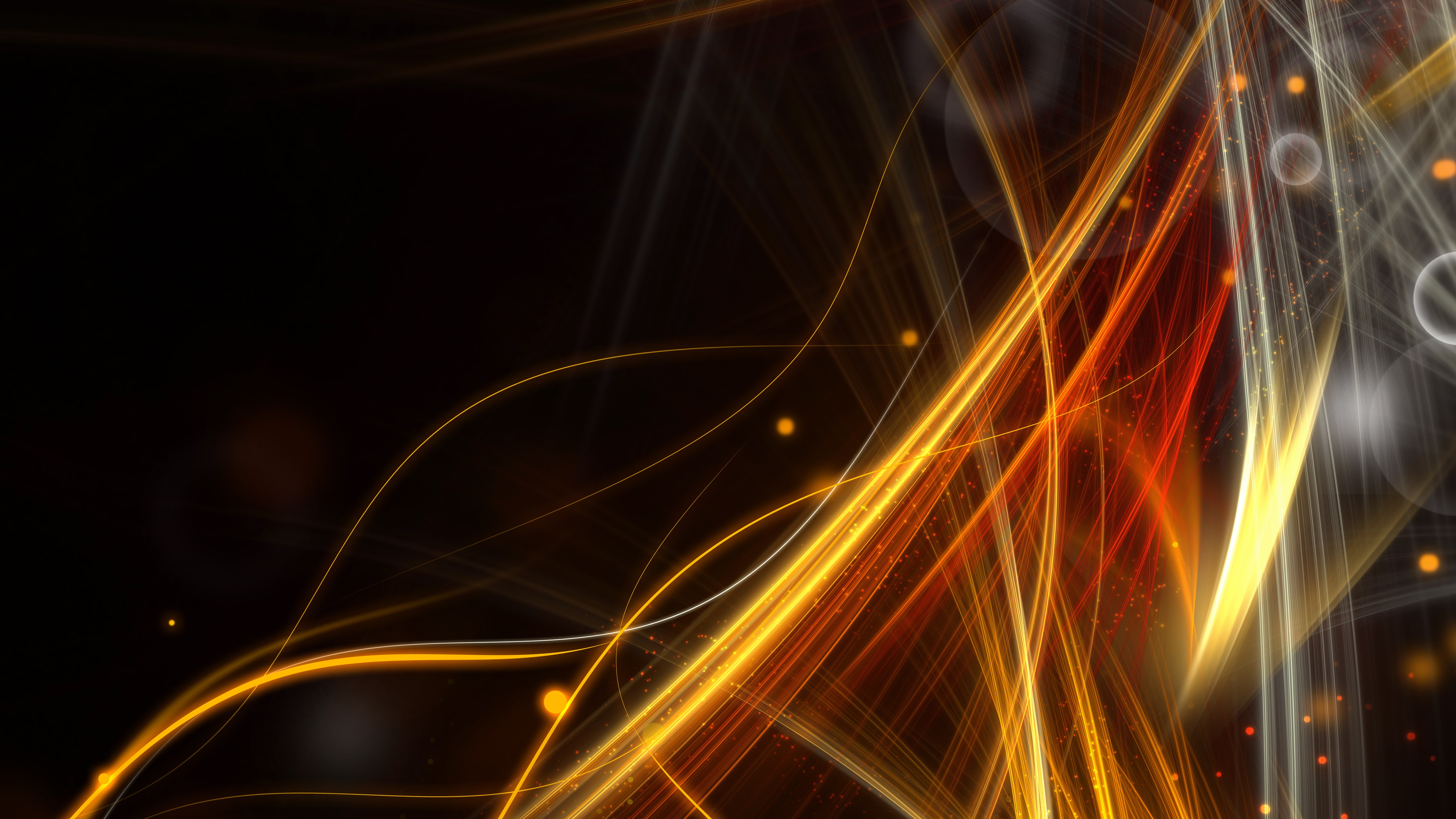 4K Abstract Fire Light Streaks HD Wallpaper