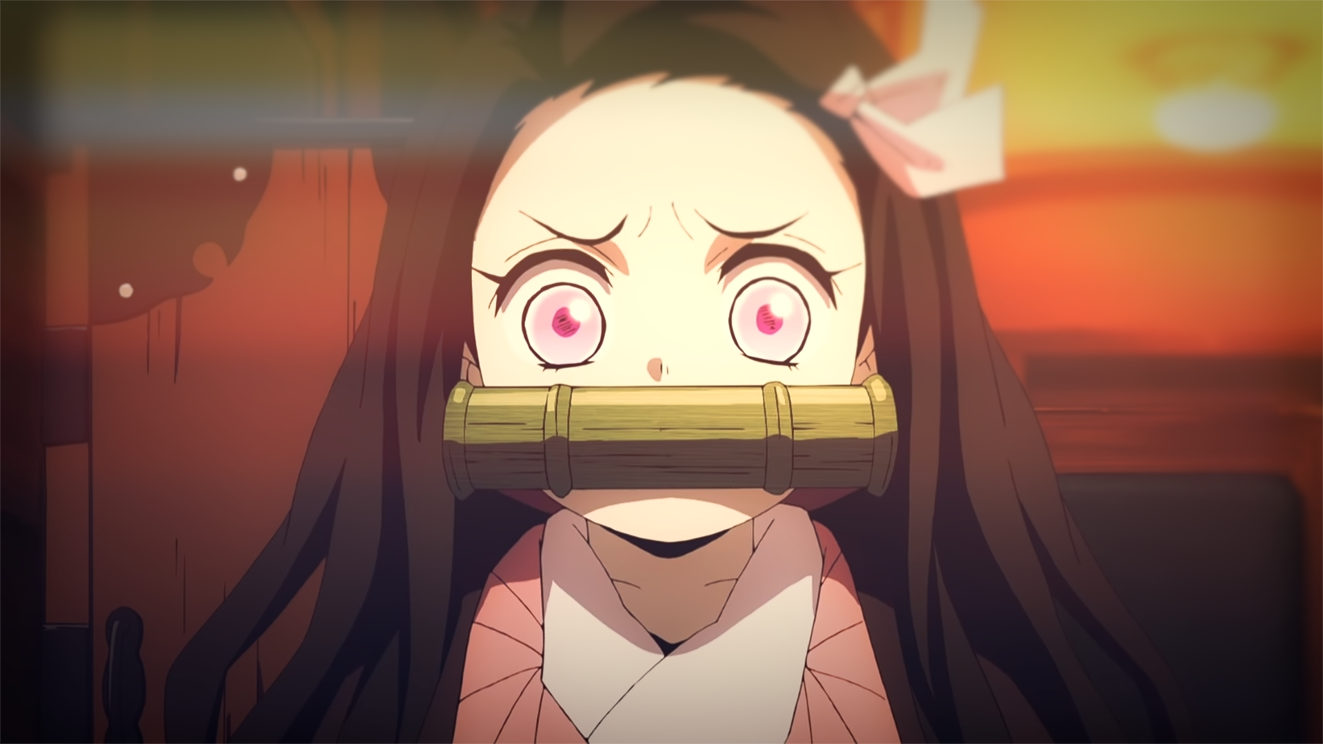 Nezuko Kamado from Kimetsu no Yaiba HD Wallpaper