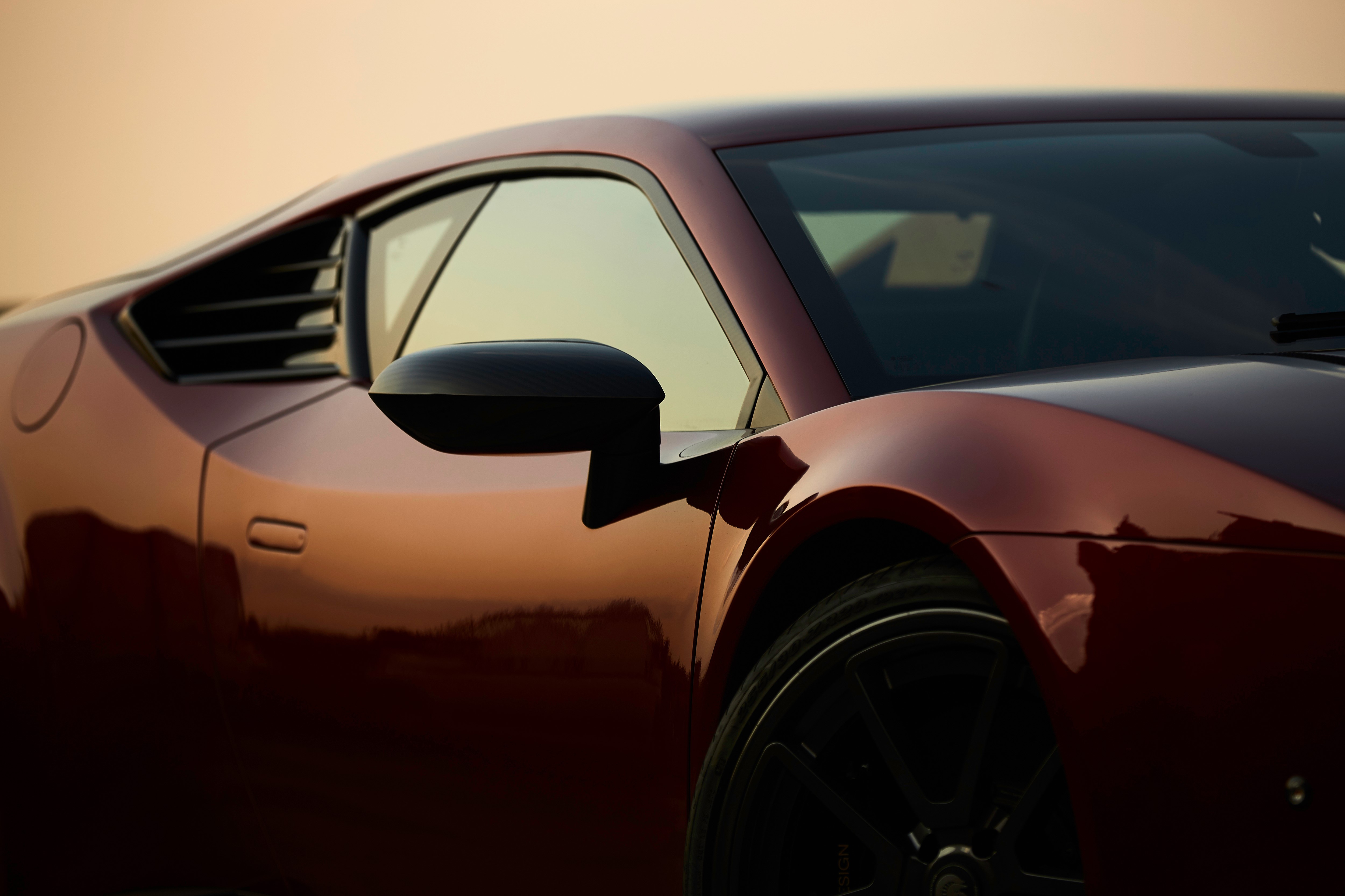 Red sports car HD Wallpaper