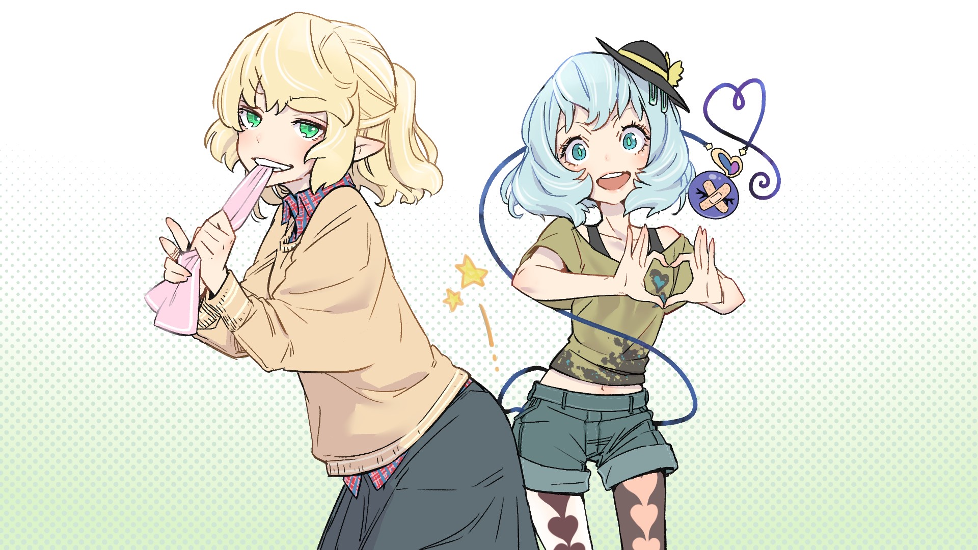 Mizuhashi Parsee and Koishi Komeiji from Touhou HD Wallpaper