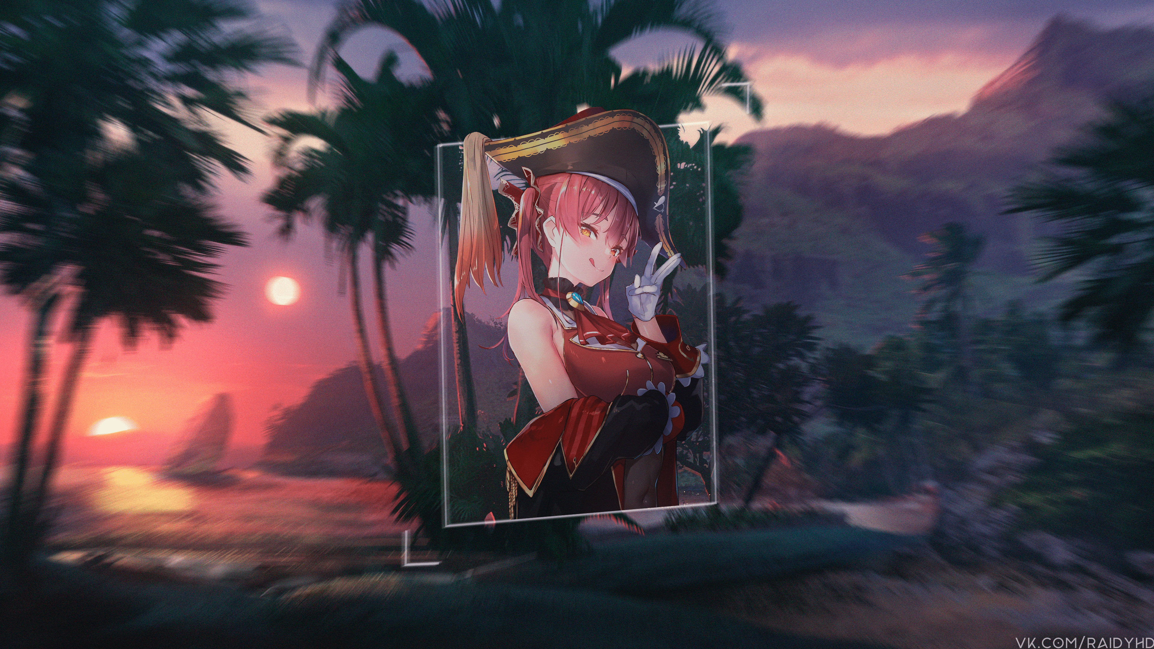 4K Houshou Marine from Hololive HD Wallpaper