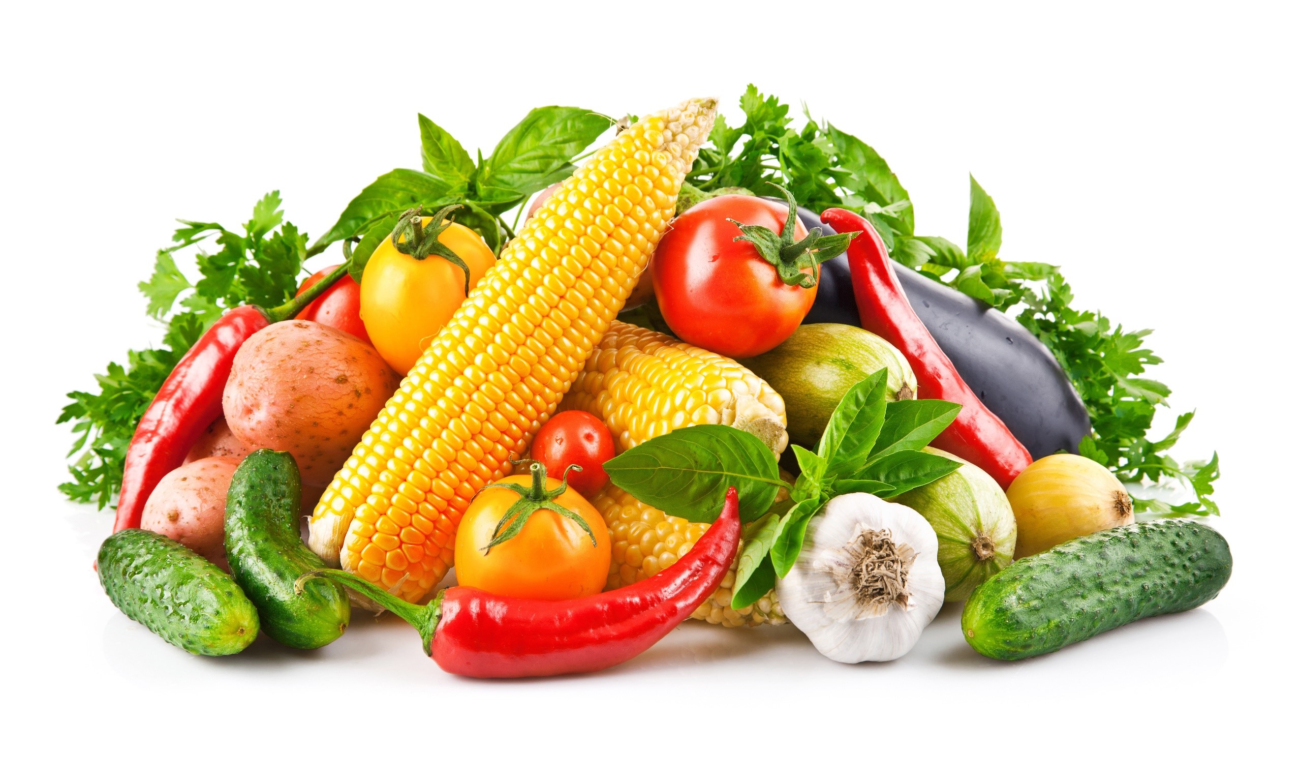 A colorful assortment of fresh vegetables HD Wallpaper