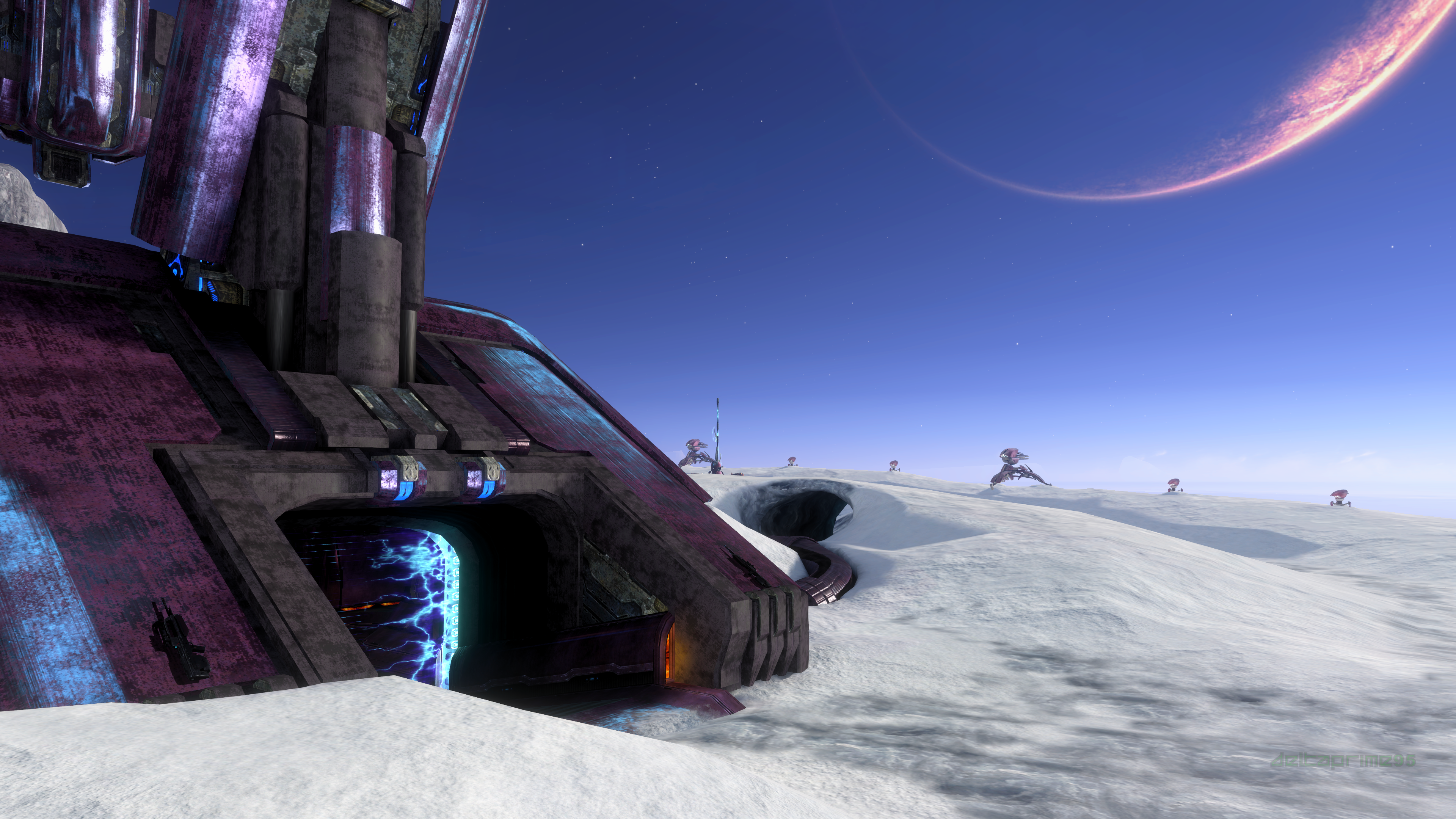 Halo 3 Snowbound Multiplayer Map 4K Screenshot HD Wallpaper