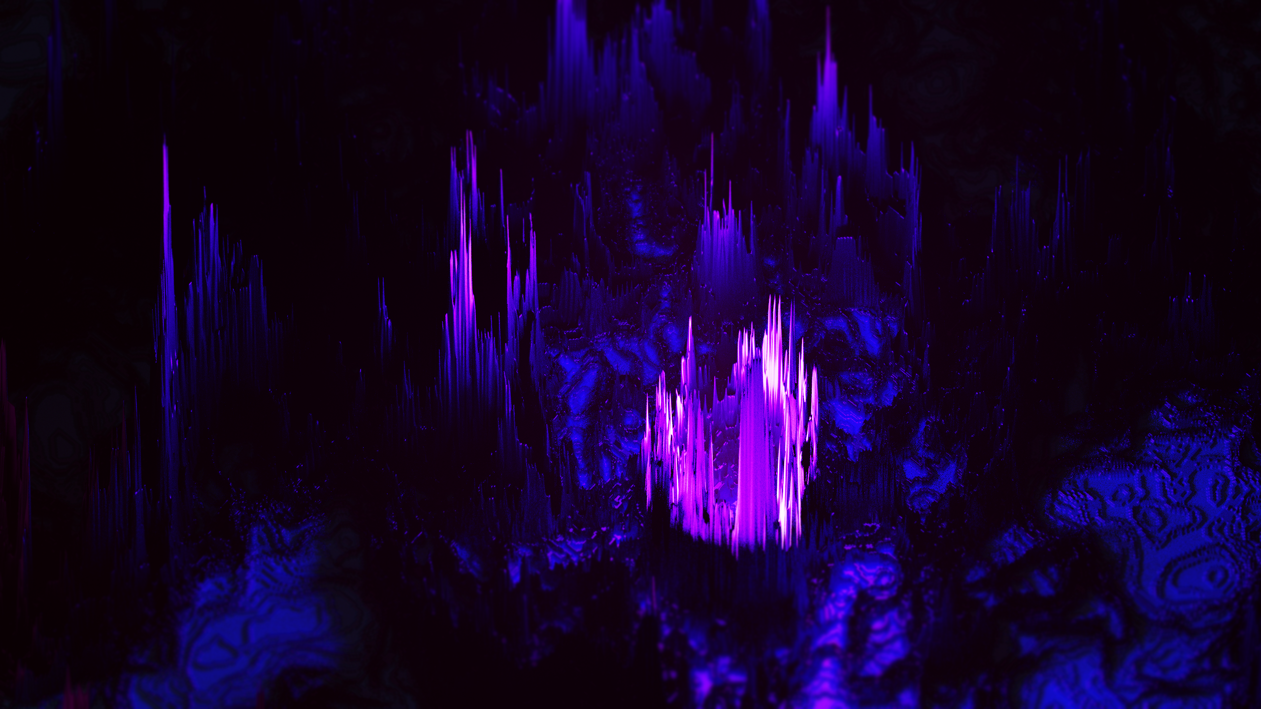 3D Abstract Digital Blender Cave HD Wallpaper