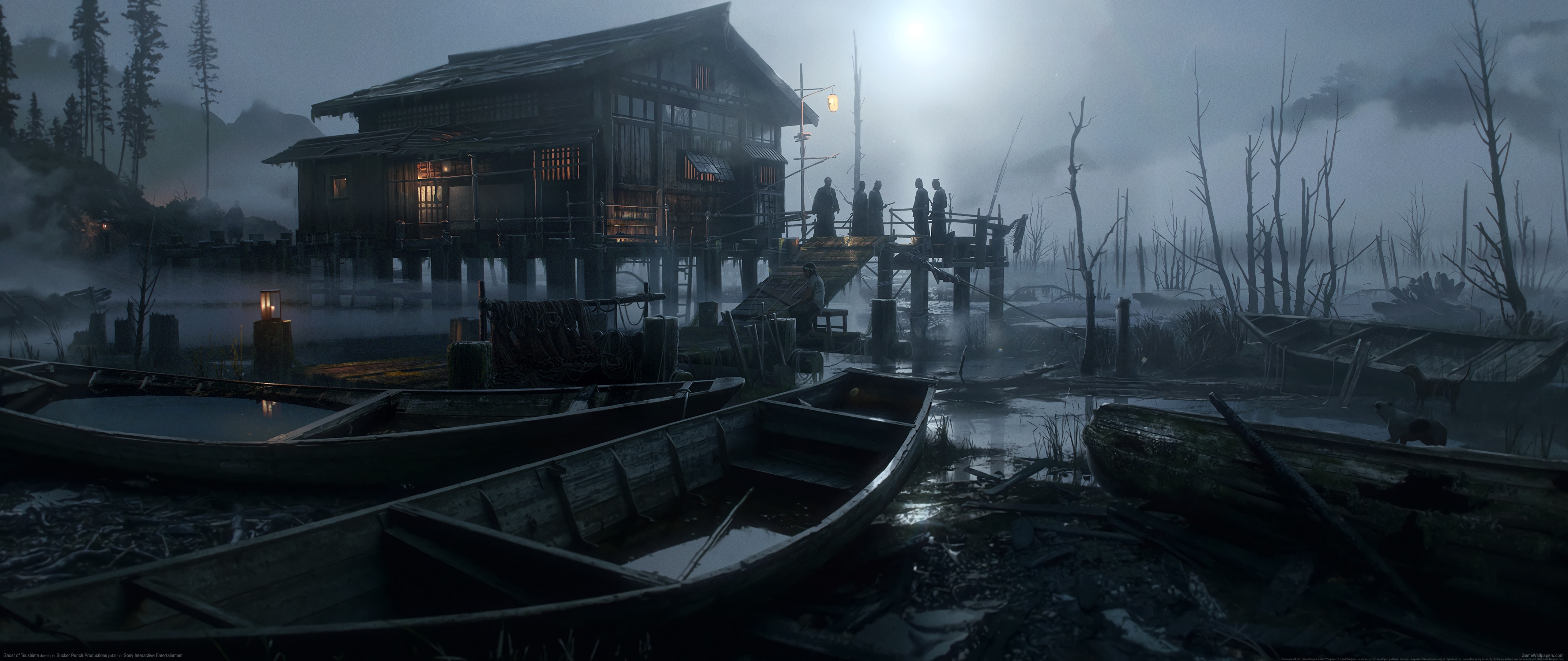 4K Ghost of Tsushima video game art HD Wallpaper