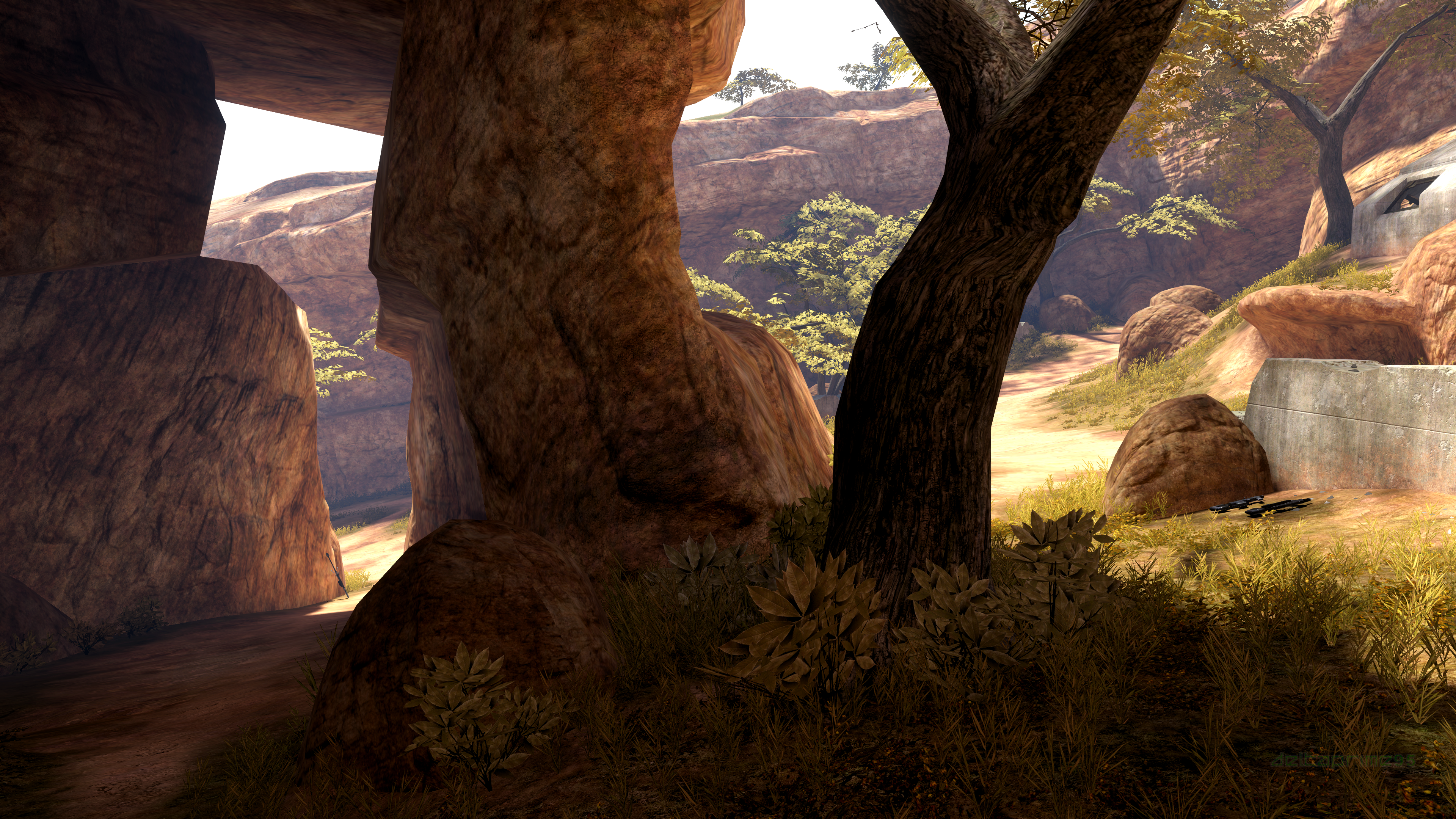 4K Halo 3 High Ground Multiplayer Map Screenshot HD Wallpaper
