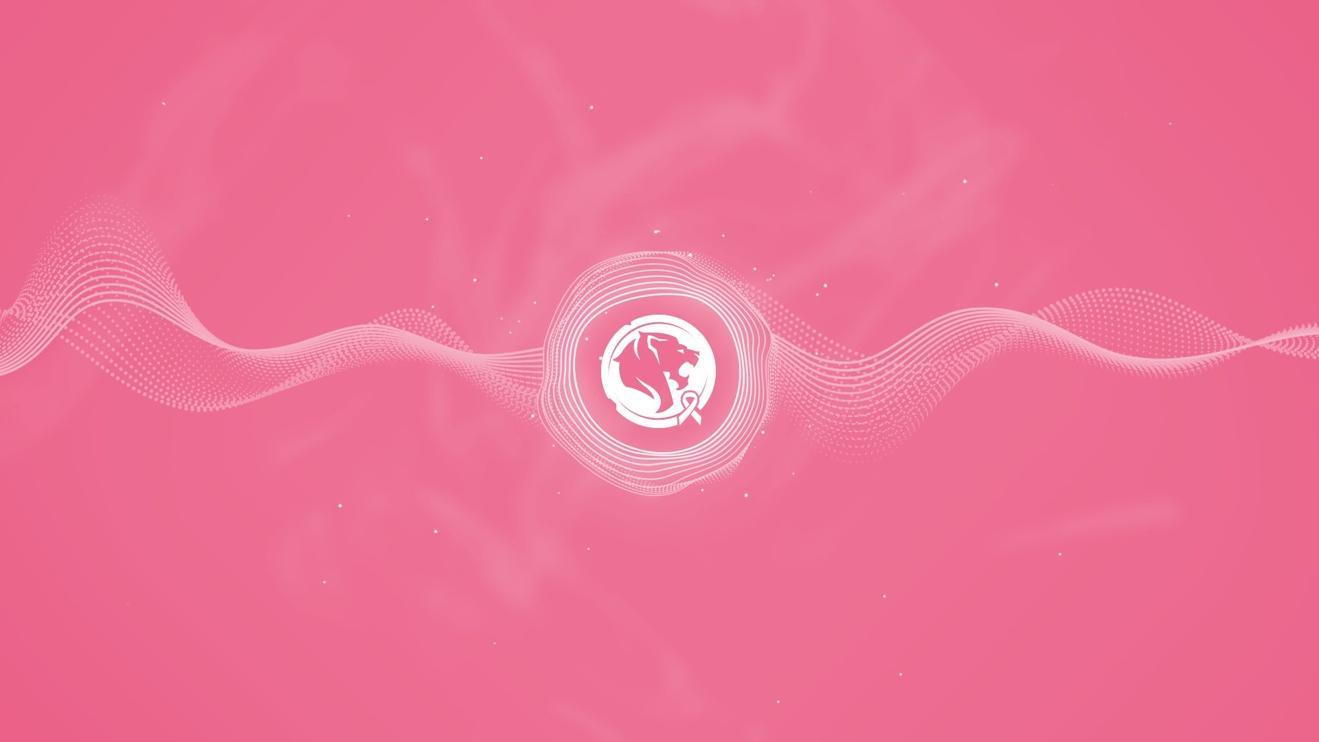 Overwatch League Pink Logo with Sound Waves HD Wallpaper