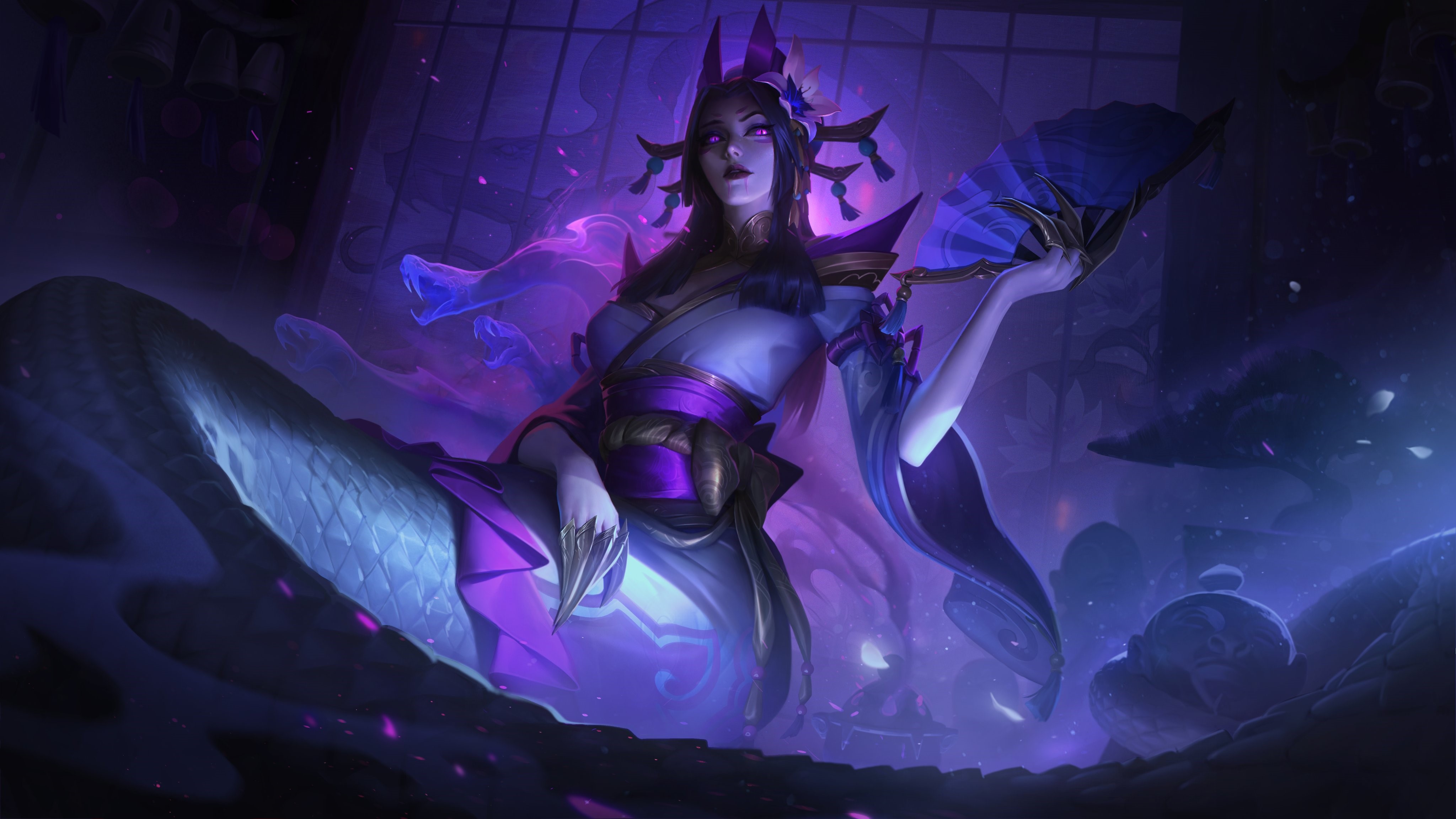 4K Spirit Blossom Cassiopeia from League of Legends HD Wallpaper